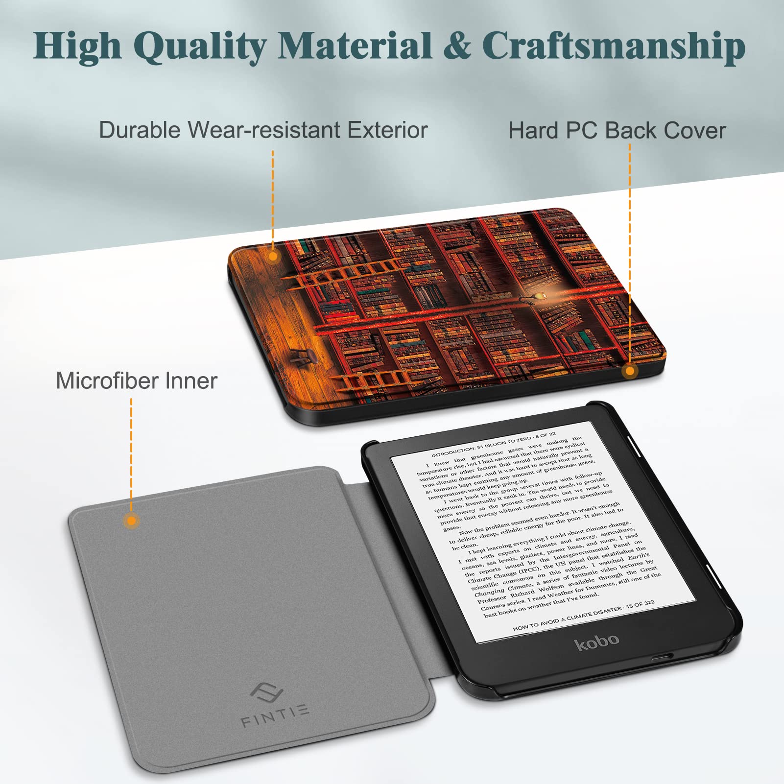 Foto 6 pulgar | Funda Fintie para Tablet Kobo Clara 6 pulgadas-Venta Internacional