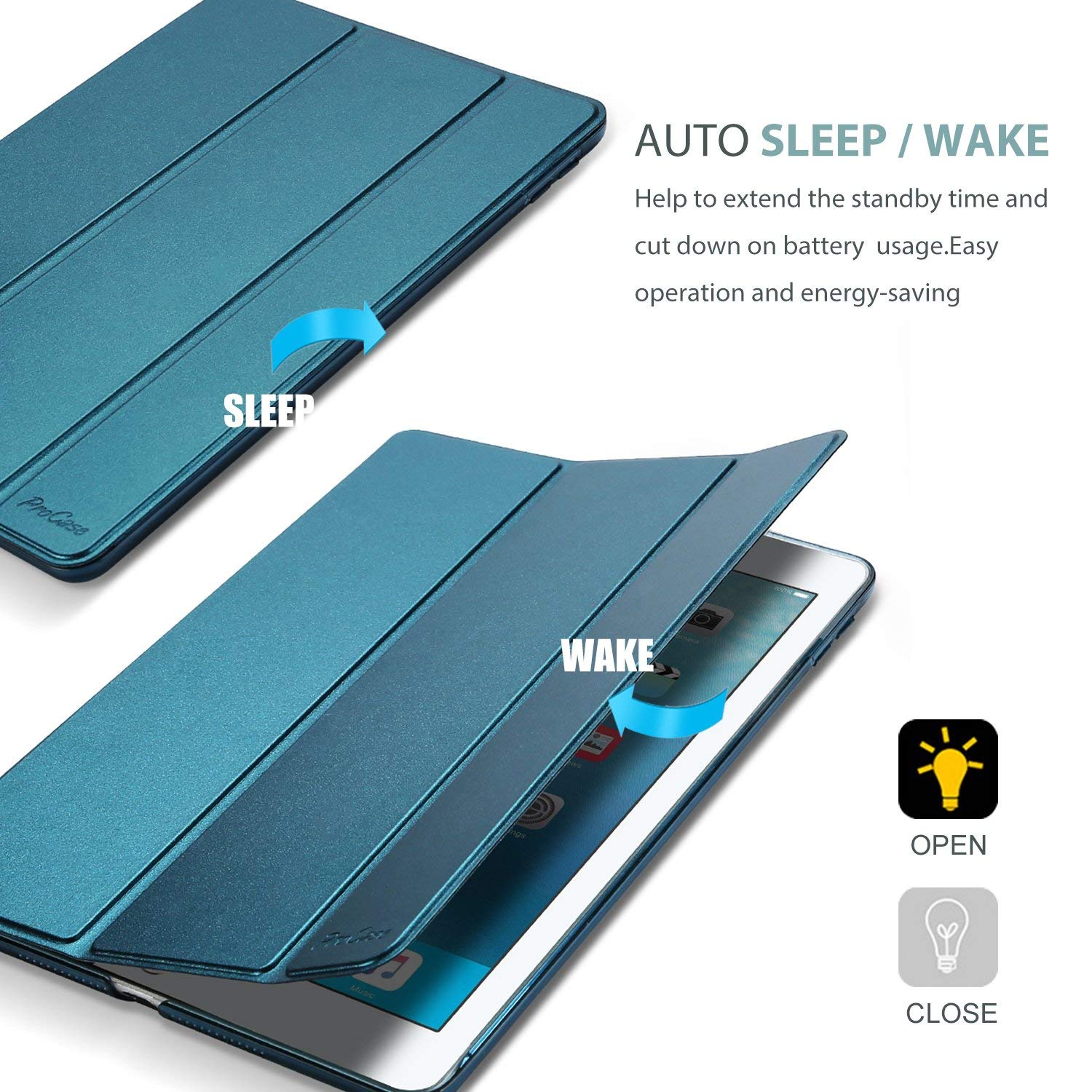 Foto 8 pulgar | Funda Procase Smart Para Ipad De 9,7 Pulgadas (6.ª Y 5.ª Generación) 2018/2017 - Venta Internacional.