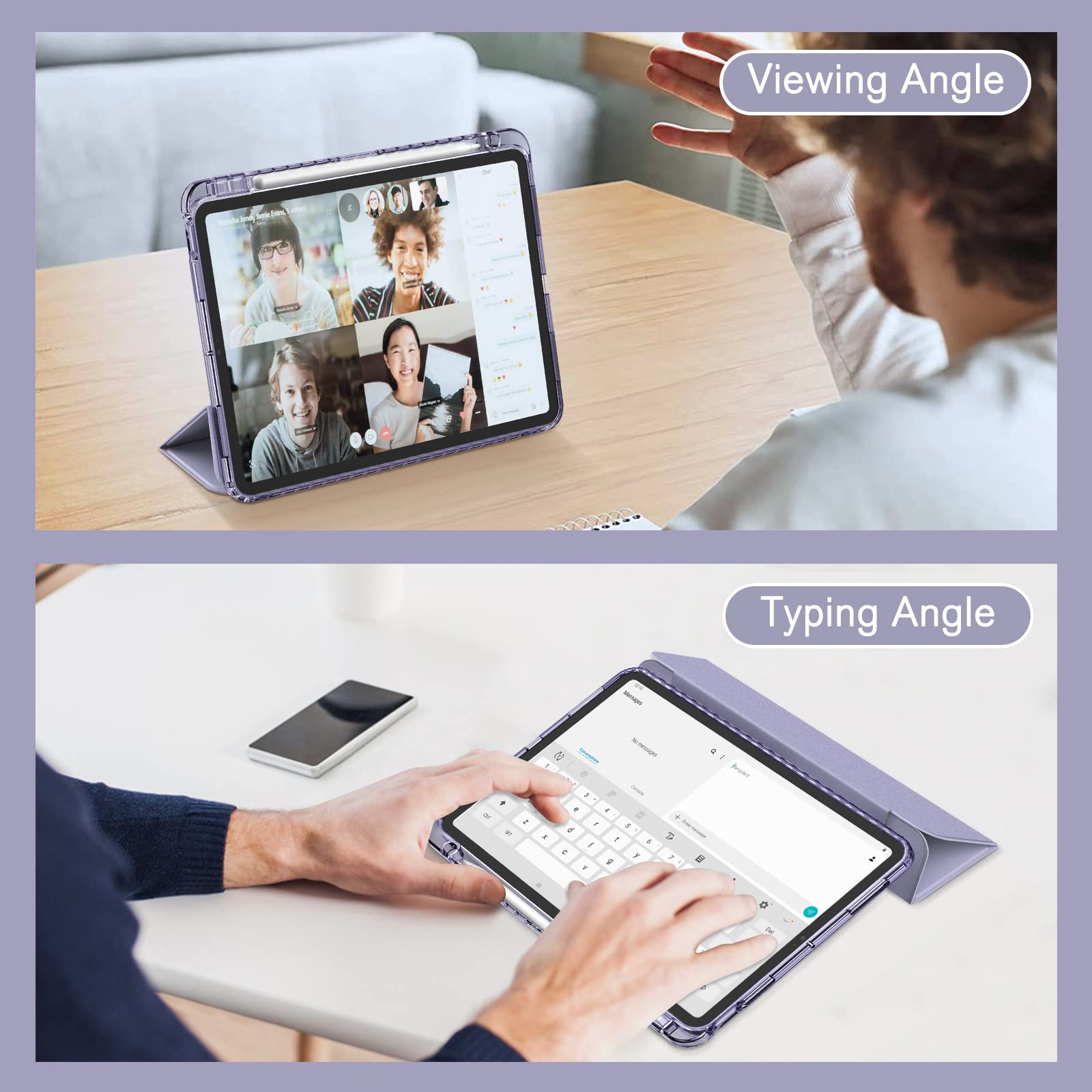 Foto 5 pulgar | Funda Fintie Hybrid Slim Para Ipad Air 11 M3 (2025) /m2 (2024) - Venta Internacional.