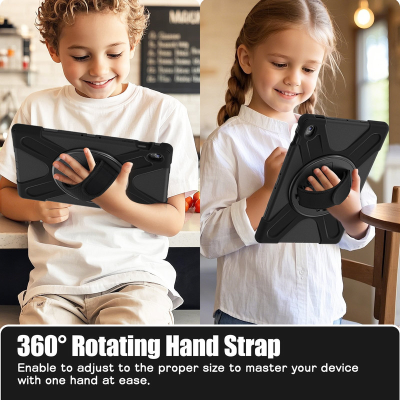 Foto 4 pulgar | Funda De Uso Rudo Para Samsung Galaxy Tab S10 Fe+ X620 13.1'' Case Resistente A Caidas Con Correa
