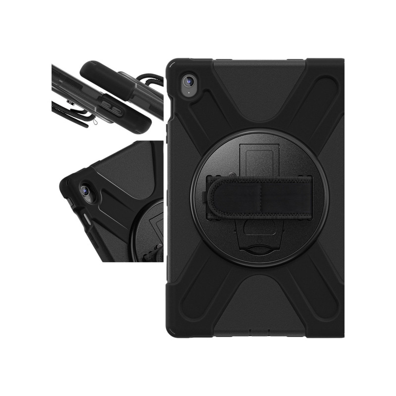 Foto 5 pulgar | Funda De Uso Rudo Para Samsung Galaxy Tab S10 Fe+ X620 13.1'' Case Resistente A Caidas Con Correa