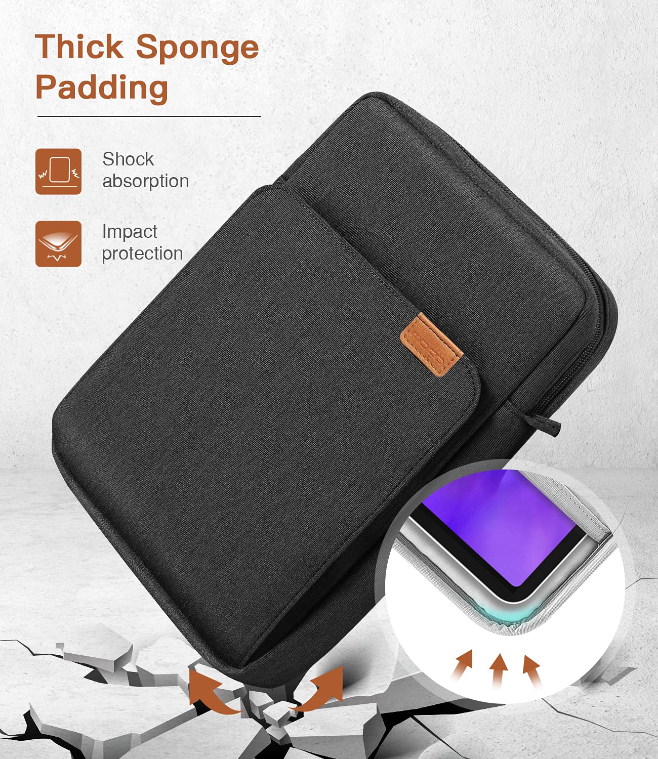 Foto 5 pulgar | Funda Para Tableta Moko Ipad Pro M4/air M2 De 9-11 Pulgadas, Negro/gris - Venta Internacional.