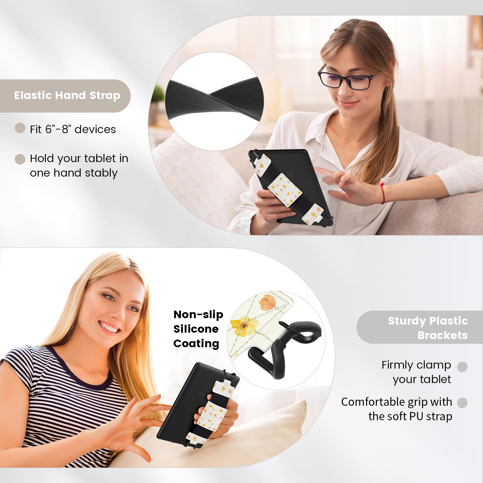 Foto 5 | Correa De Mano Moko Soft Para Tableta Ereaders Fire De 6 A 8 Pulgadas - Venta Internacional.