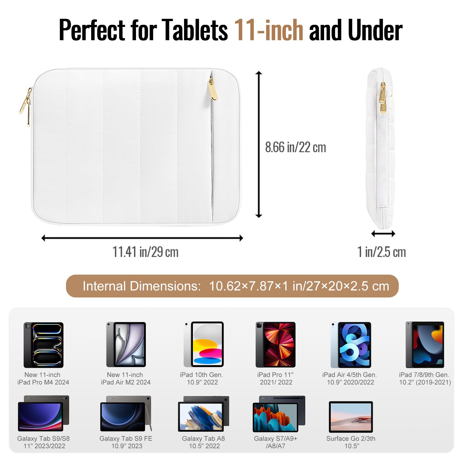 Foto 2 | Funda Para Tableta Moko Puffer De 9 A 11 Pulgadas Para Ipad Pro M4/air M2 - Venta Internacional.