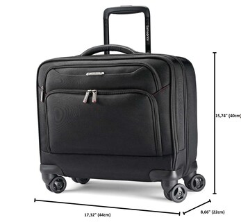Foto 6 | Maletín Para Portátil Samsonite Xenon 3.0 Spinner Mobile Office, Color Negro - Venta Internacional.
