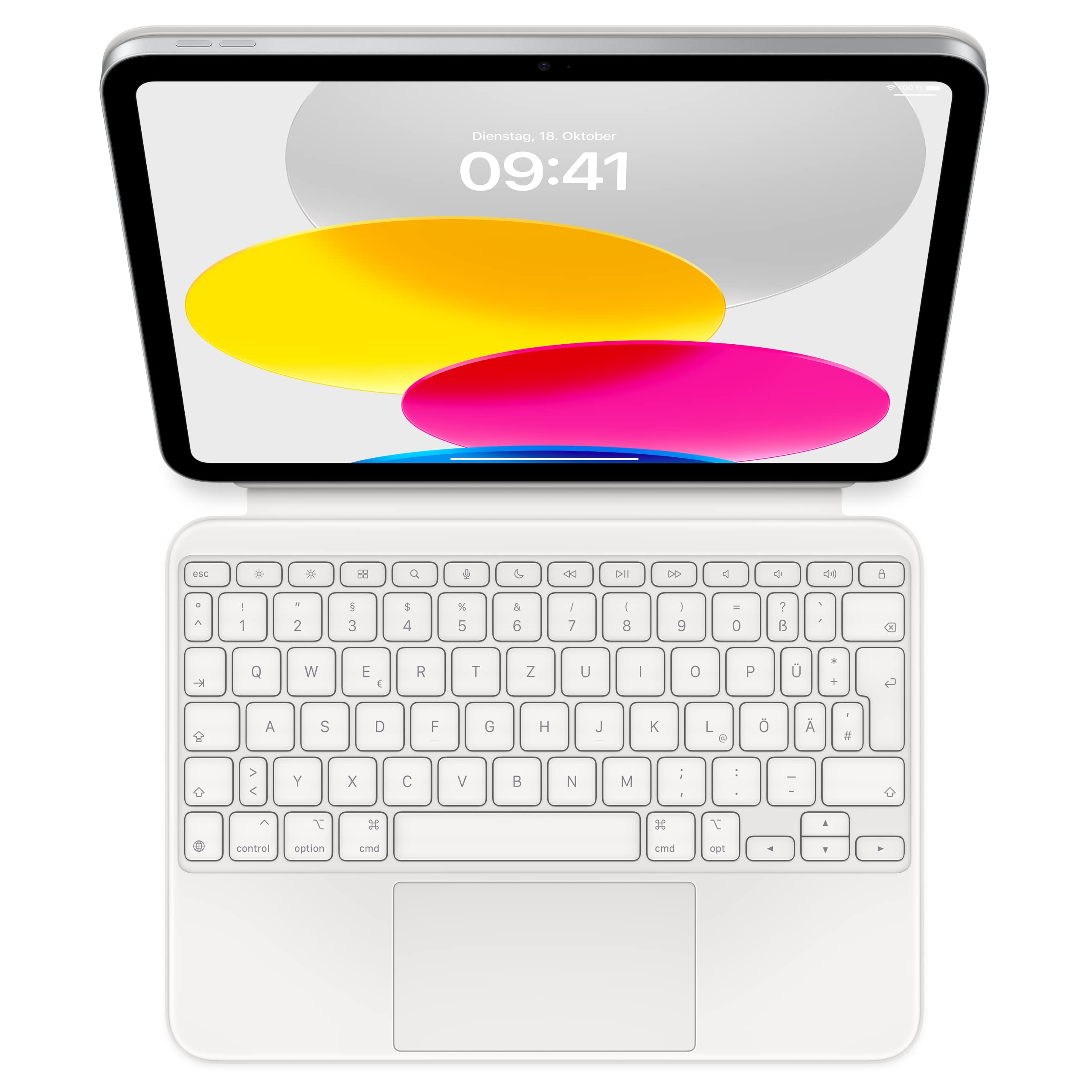 Foto 2 pulgar | Teclado Folio Apple Magic Para Ipad De Décima Generación, Color Blanco - Venta Internacional.
