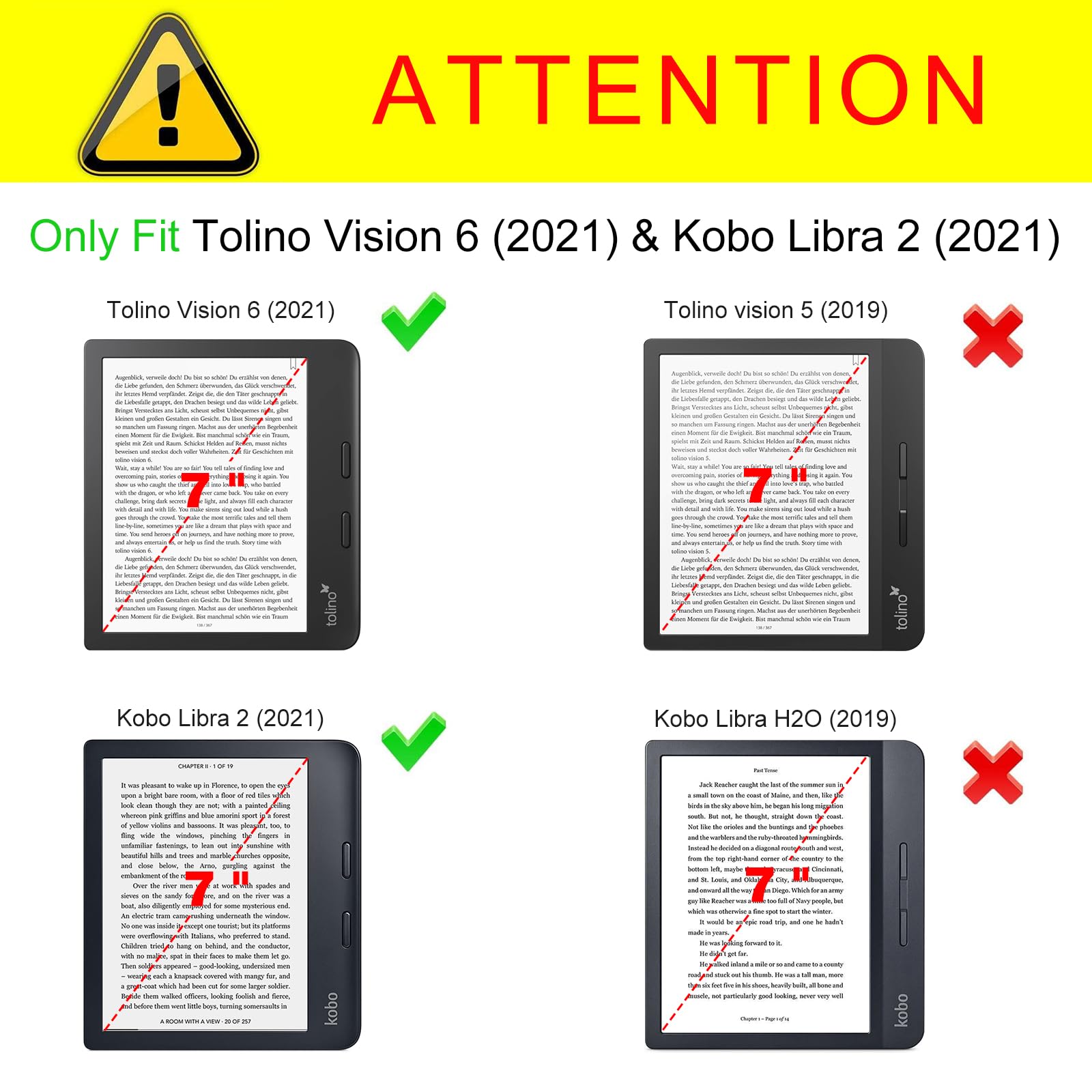 Foto 3 pulgar | Funda Fintie - Soporte Para Kobo Libra Colour (2024) Y Libra 2 (2021) - Venta Internacional.