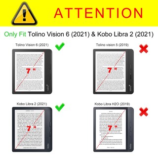 Foto 2 | Funda Fintie - Soporte Para Kobo Libra Colour (2024) Y Libra 2 (2021) - Venta Internacional.