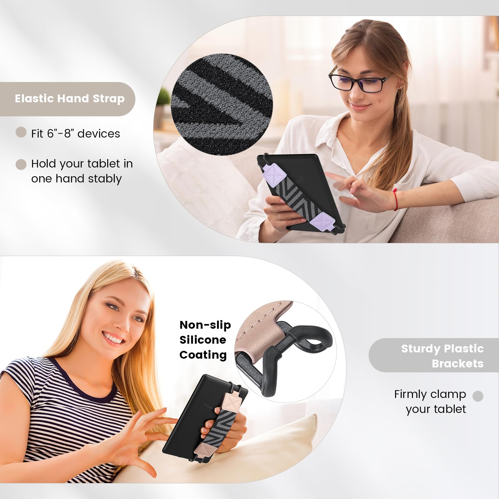 Foto 5 | Correa De Mano Moko Para 6-8 Lectores Electrónicos Kindle Fire Tablet, Paquete De 2 - Venta Internacional.
