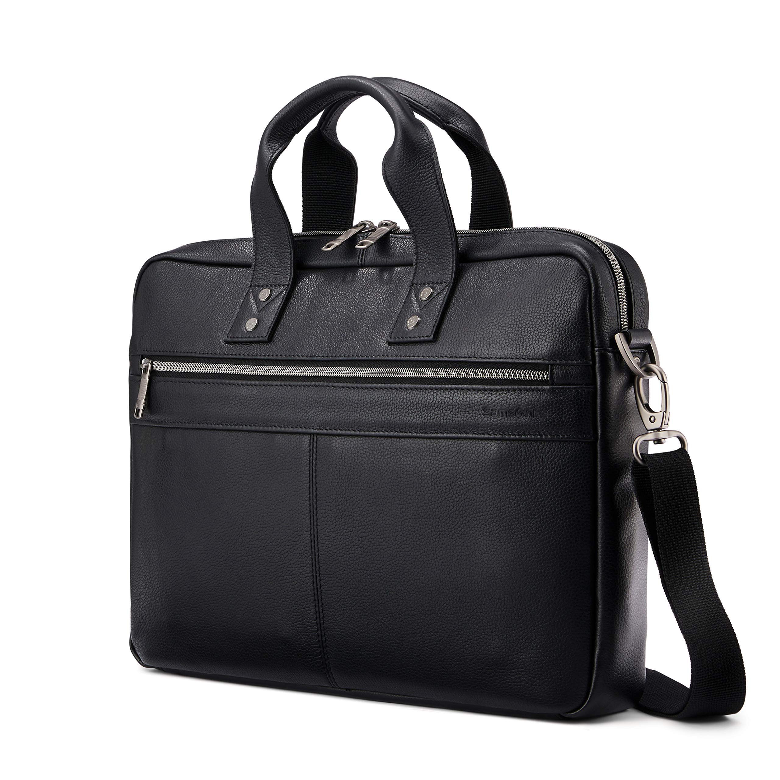 Foto 2 pulgar | Maletín Samsonite Classic Leather Slim Black 1.6kg - Venta Internacional.