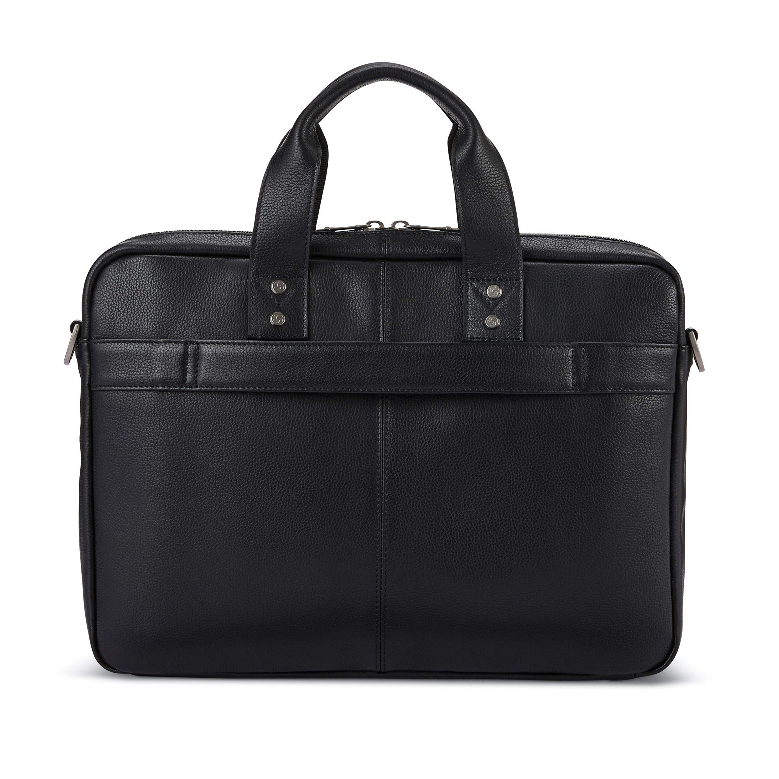 Foto 3 pulgar | Maletín Samsonite Classic Leather Slim Black 1.6kg - Venta Internacional.