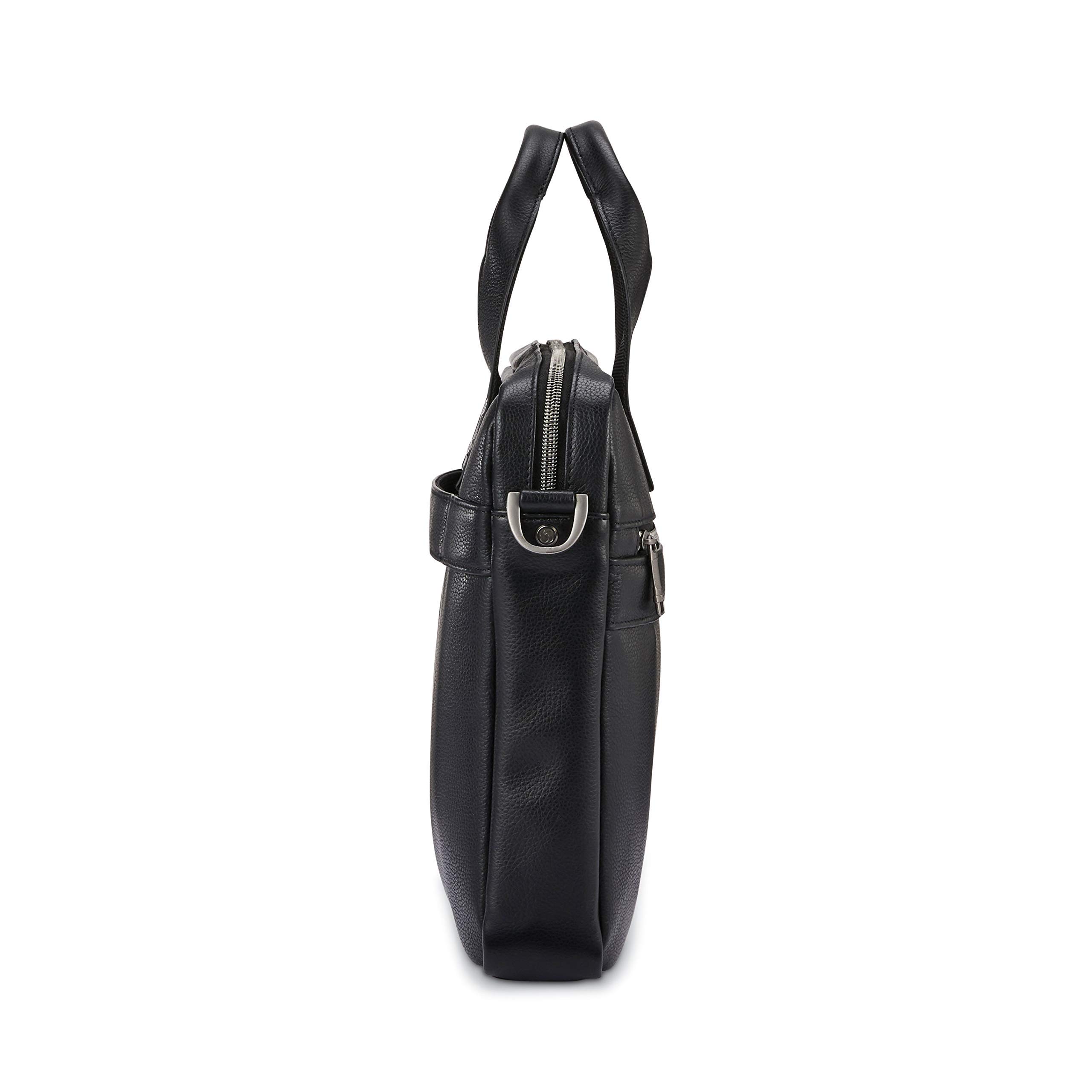 Foto 4 pulgar | Maletín Samsonite Classic Leather Slim Black 1.6kg - Venta Internacional.