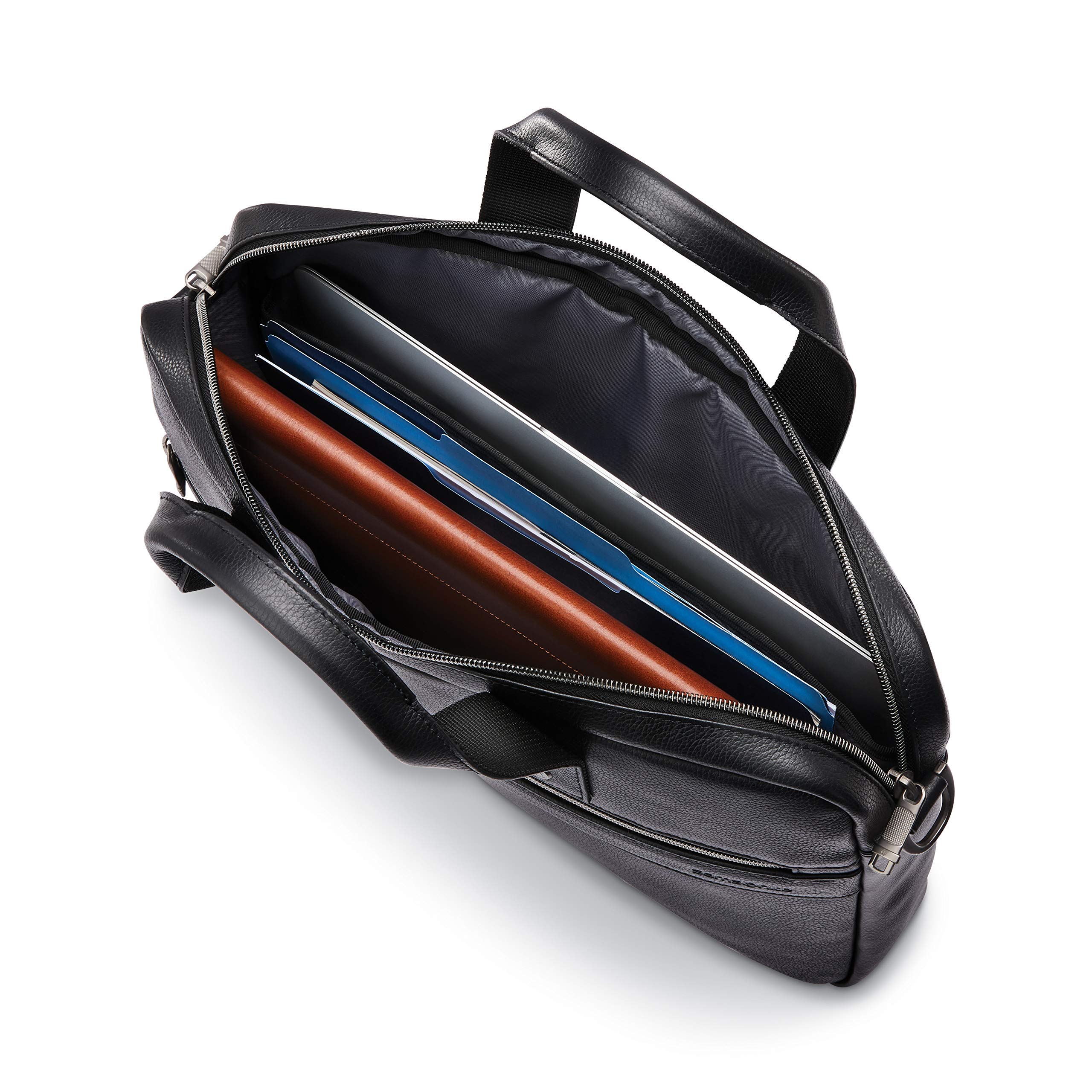 Foto 5 pulgar | Maletín Samsonite Classic Leather Slim Black 1.6kg - Venta Internacional.
