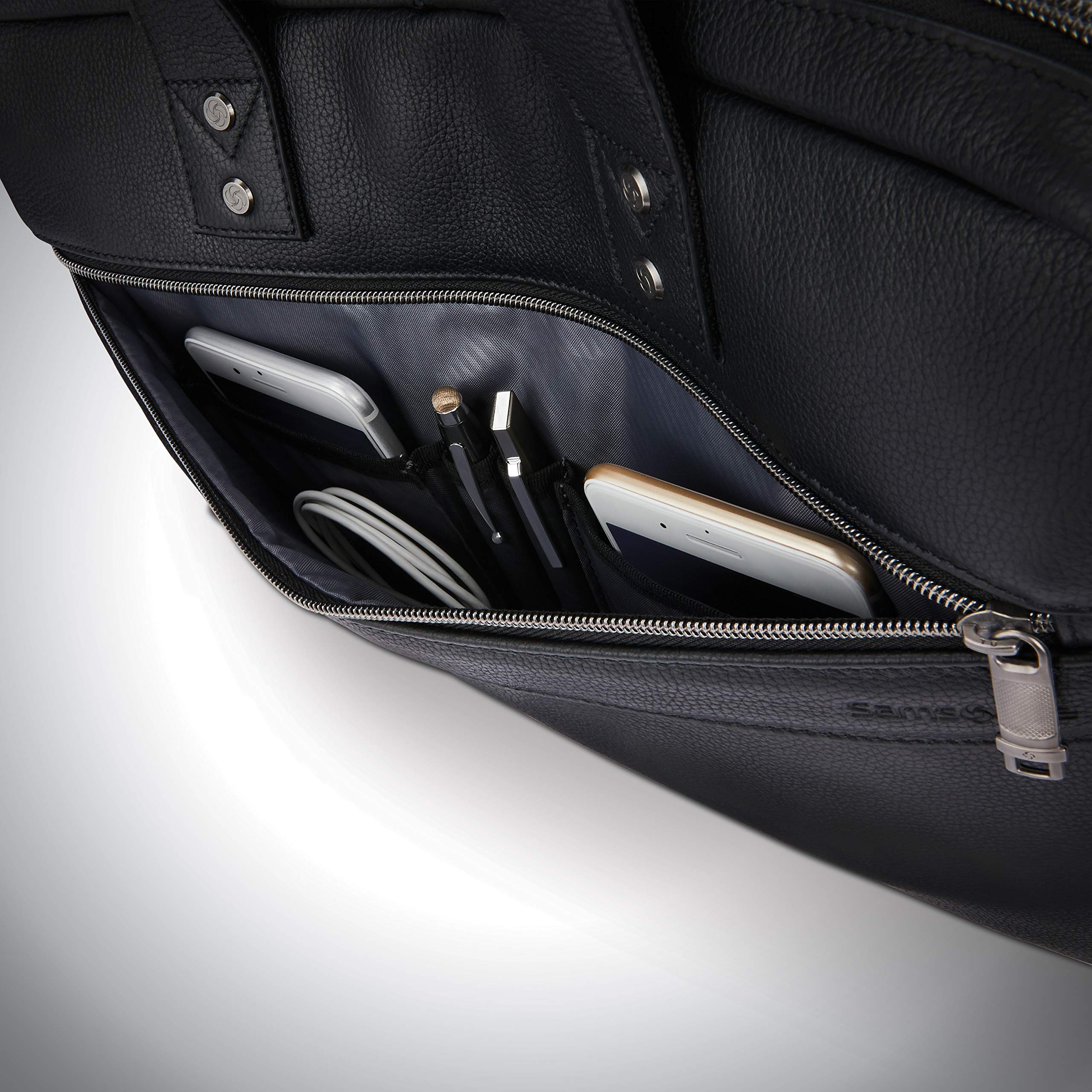 Foto 6 pulgar | Maletín Samsonite Classic Leather Slim Black 1.6kg - Venta Internacional.