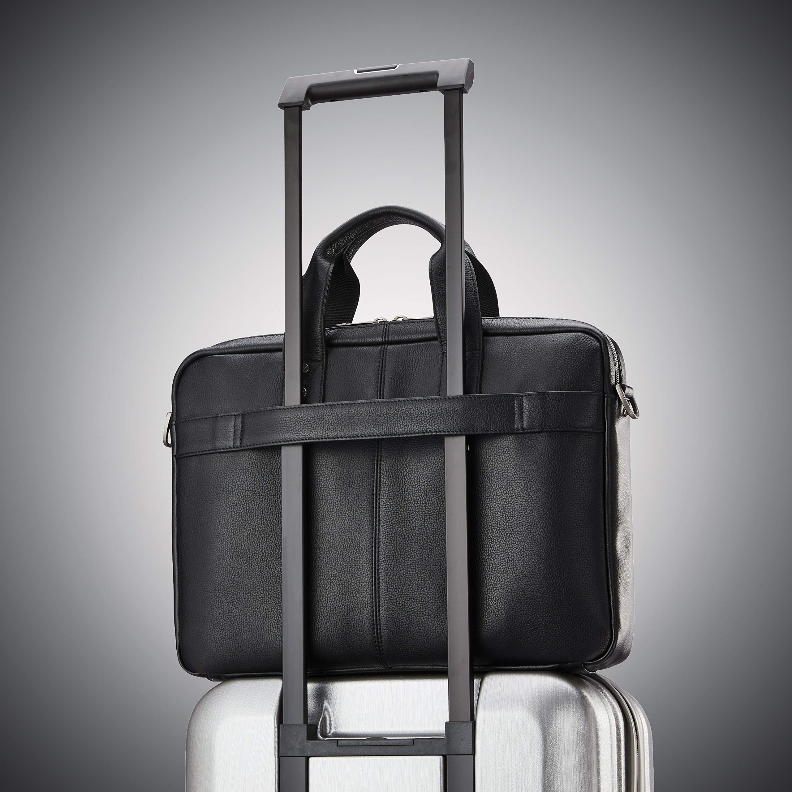 Foto 7 pulgar | Maletín Samsonite Classic Leather Slim Black 1.6kg - Venta Internacional.