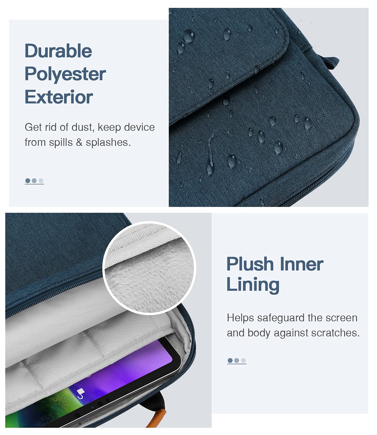 Foto 4 pulgar | Funda Para Tableta Moko Ipad Pro M4/air M2 Indigo De 9-11 Pulgadas - Venta Internacional.