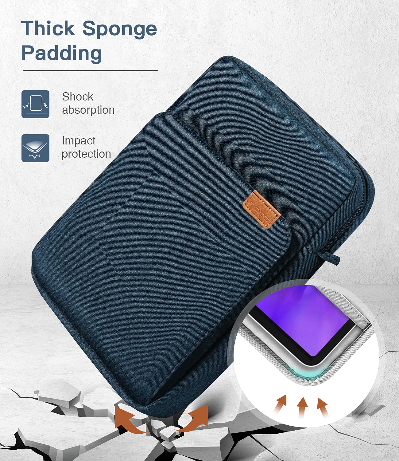 Foto 5 pulgar | Funda Para Tableta Moko Ipad Pro M4/air M2 Indigo De 9-11 Pulgadas - Venta Internacional.