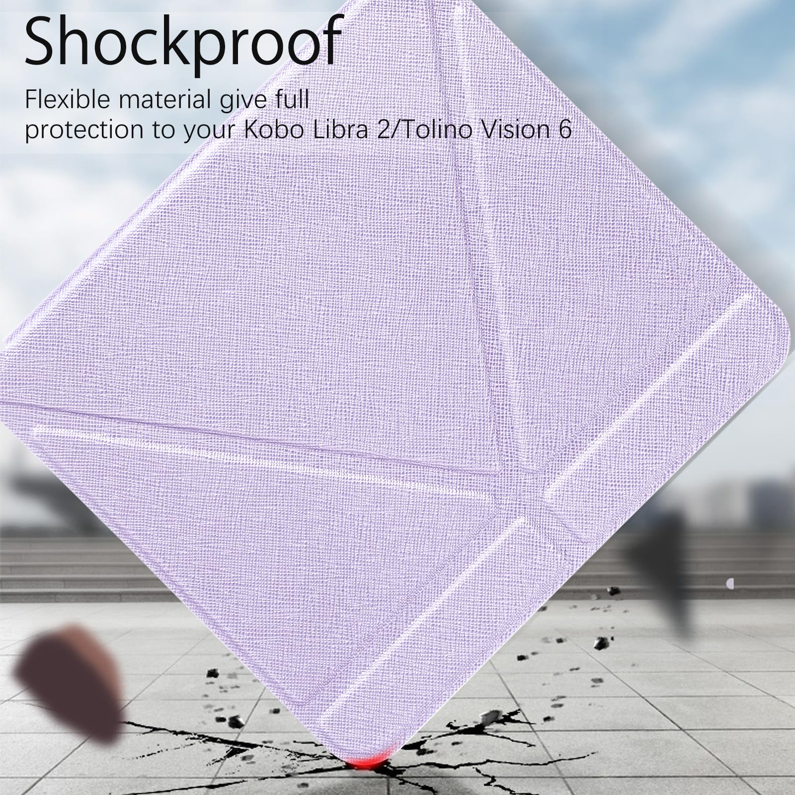 Foto 8 pulgar | Funda Para Dormir Case Bentoben Para Kobo Libra 2 Taro, Color Morado - Venta Internacional.