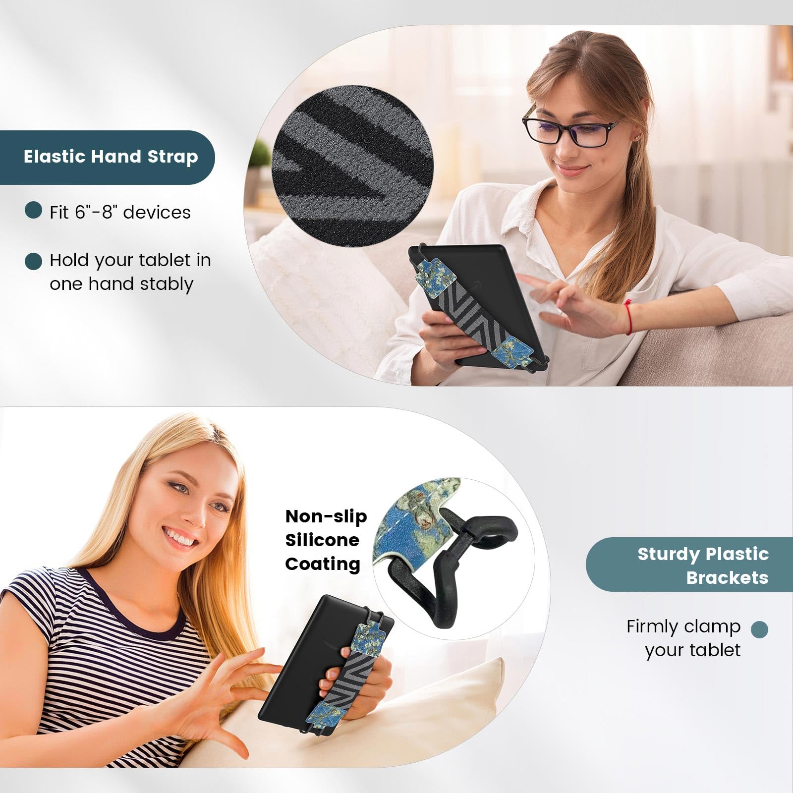 Foto 6 pulgar | Correa De Mano Para Tableta Kindle Ereaders Fire De 6 A 8 Pulgadas - Moko - Venta Internacional.