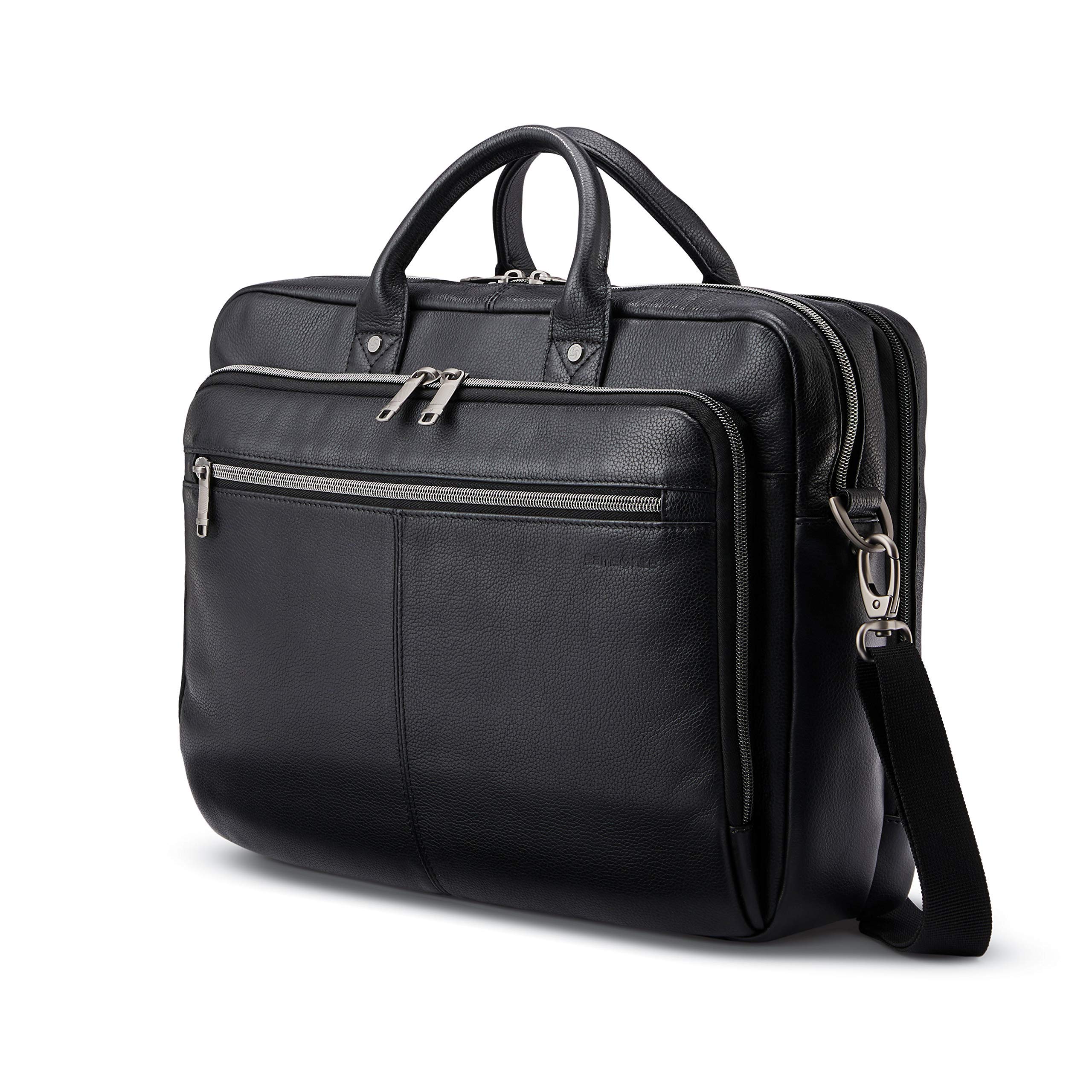 Foto 1 | Maletín Samsonite Classic Leather Toploader Negro - Venta Internacional.