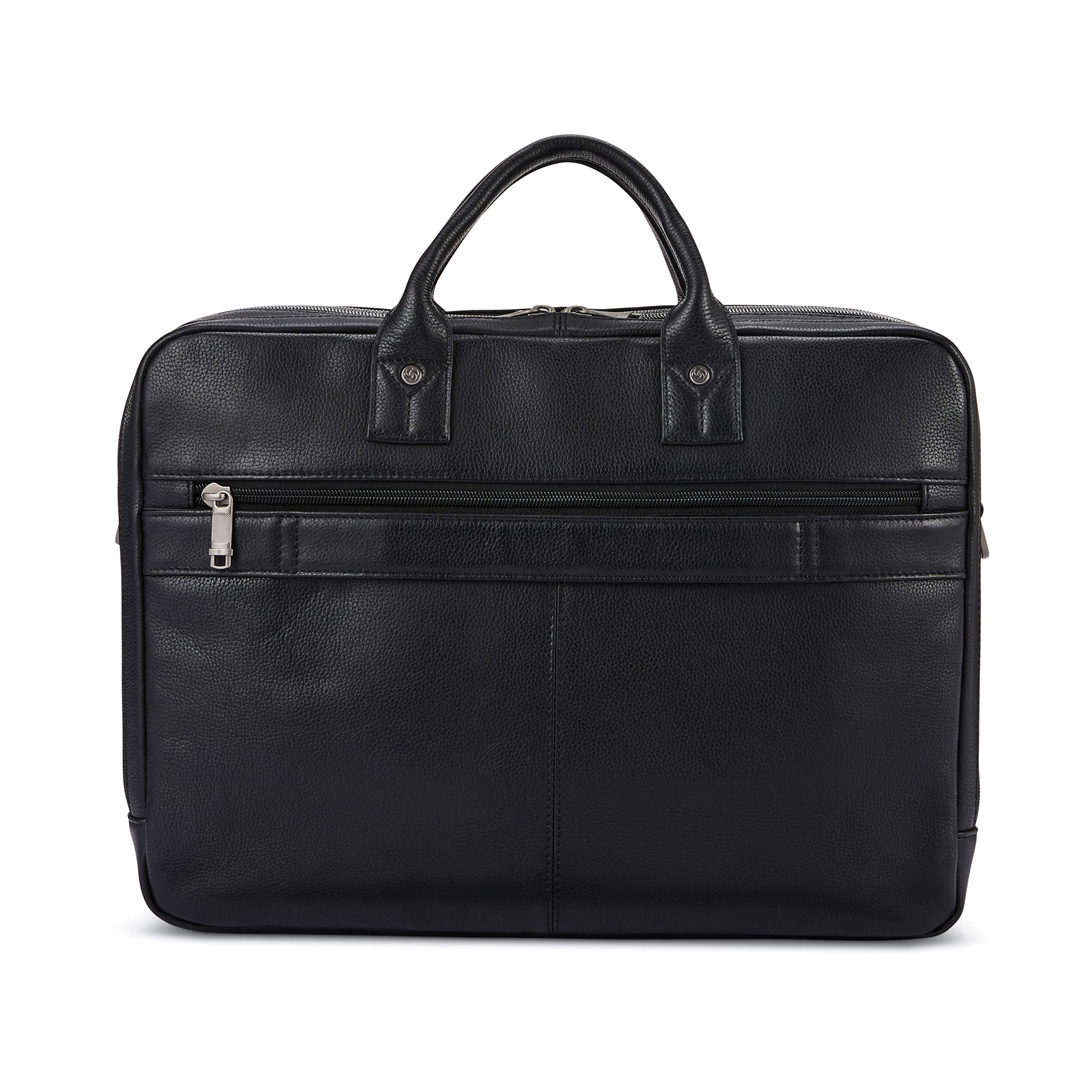 Foto 2 | Maletín Samsonite Classic Leather Toploader Negro - Venta Internacional.