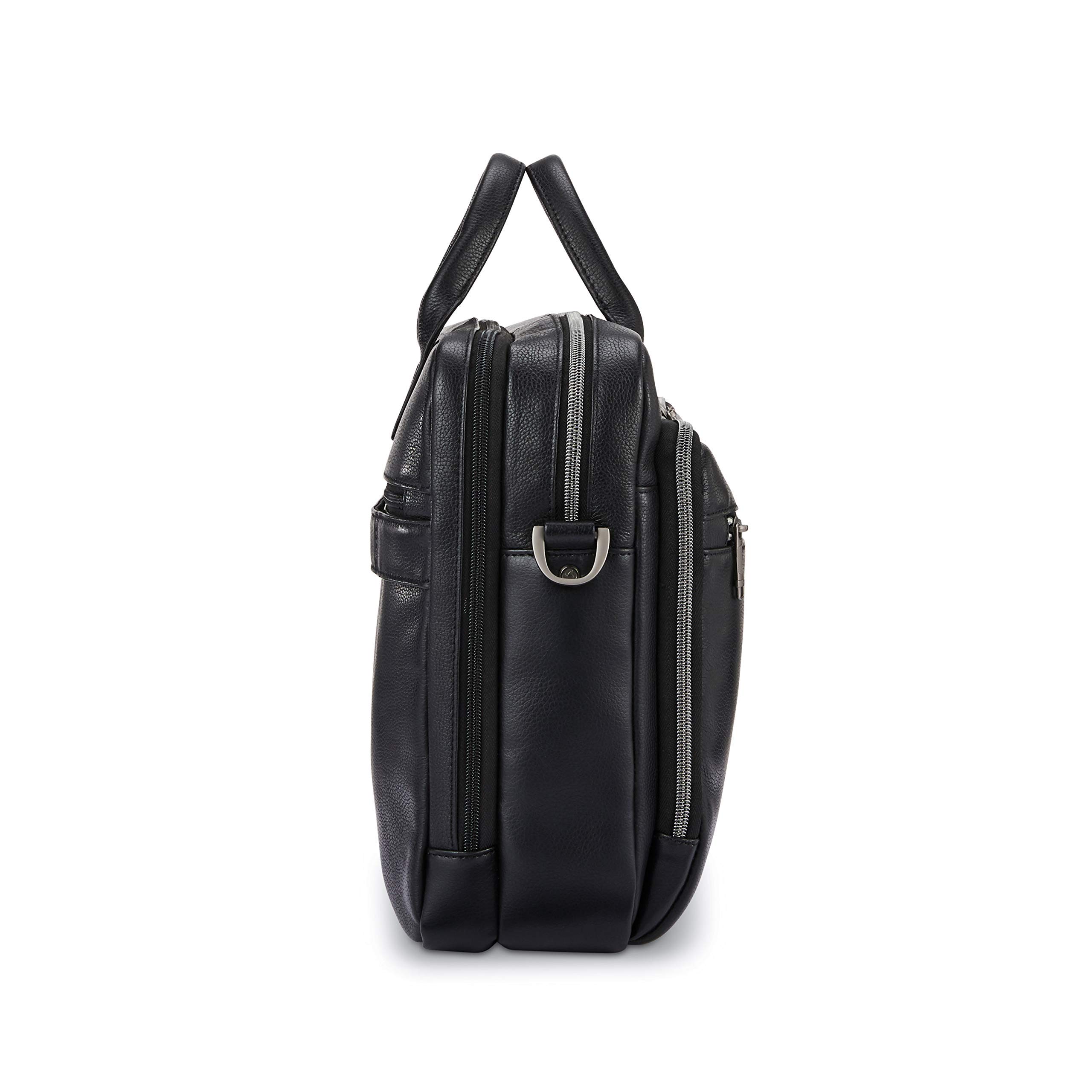 Foto 3 | Maletín Samsonite Classic Leather Toploader Negro - Venta Internacional.