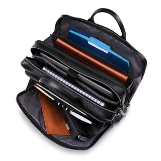 Foto 4 | Maletín Samsonite Classic Leather Toploader Negro - Venta Internacional.