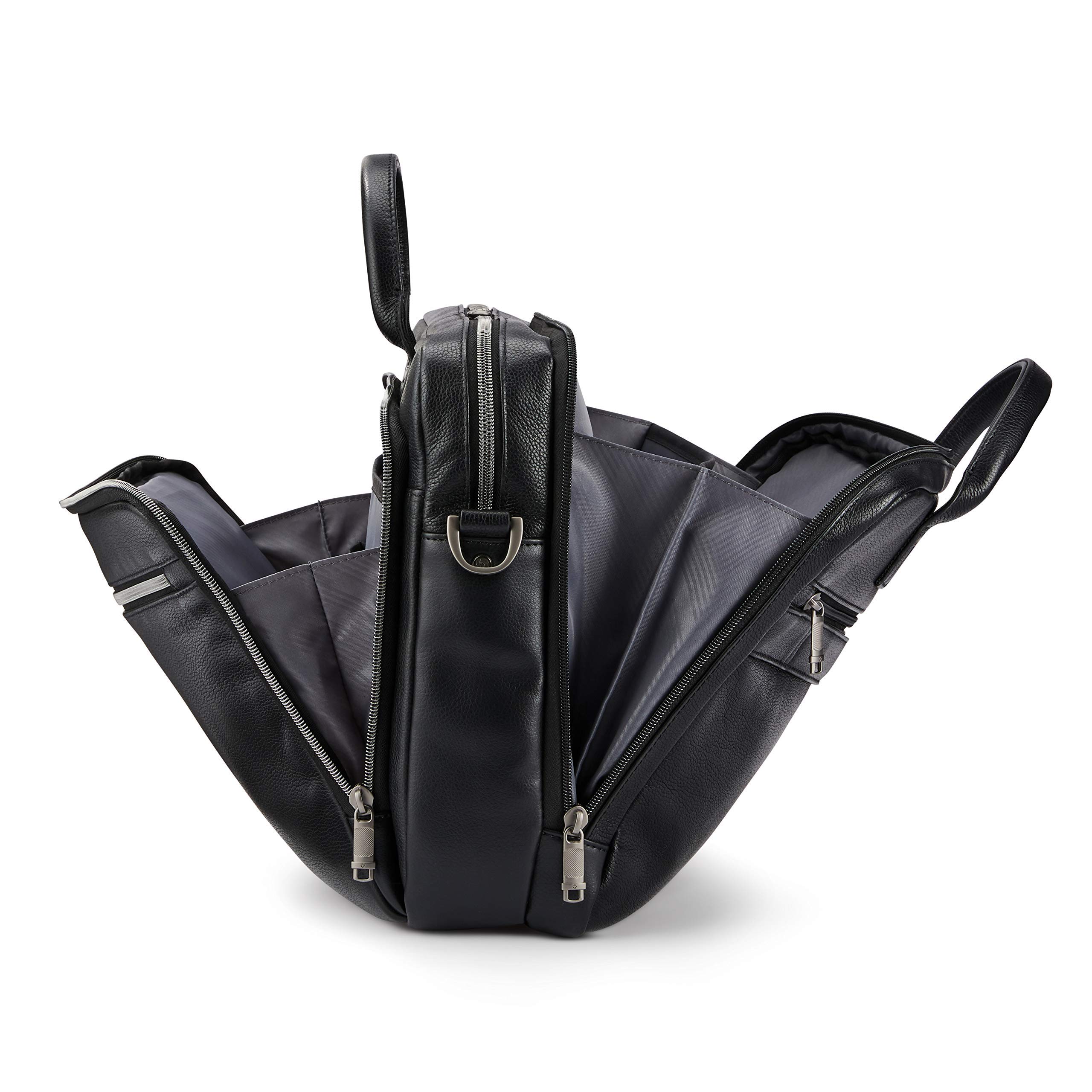 Foto 5 | Maletín Samsonite Classic Leather Toploader Negro - Venta Internacional.