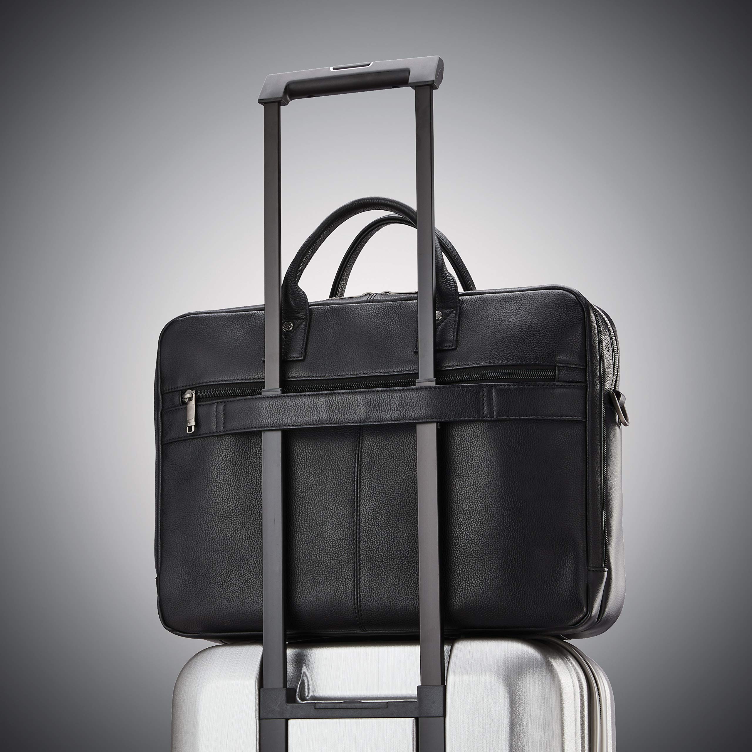 Foto 6 | Maletín Samsonite Classic Leather Toploader Negro - Venta Internacional.