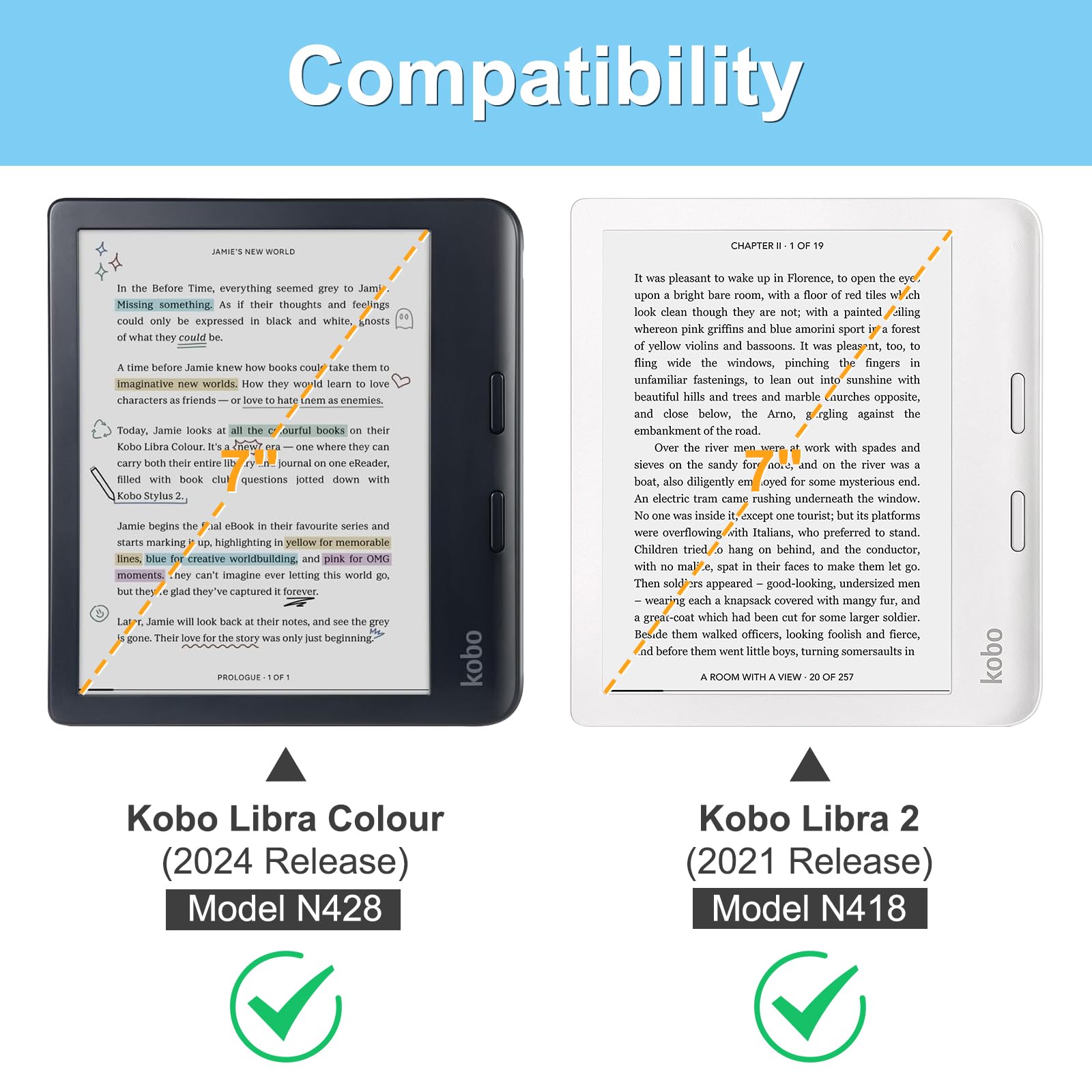 Foto 3 pulgar | Funda Protectora De Tpu Fintie Slim Para Kobo Libra Colour 7'' - Venta Internacional.