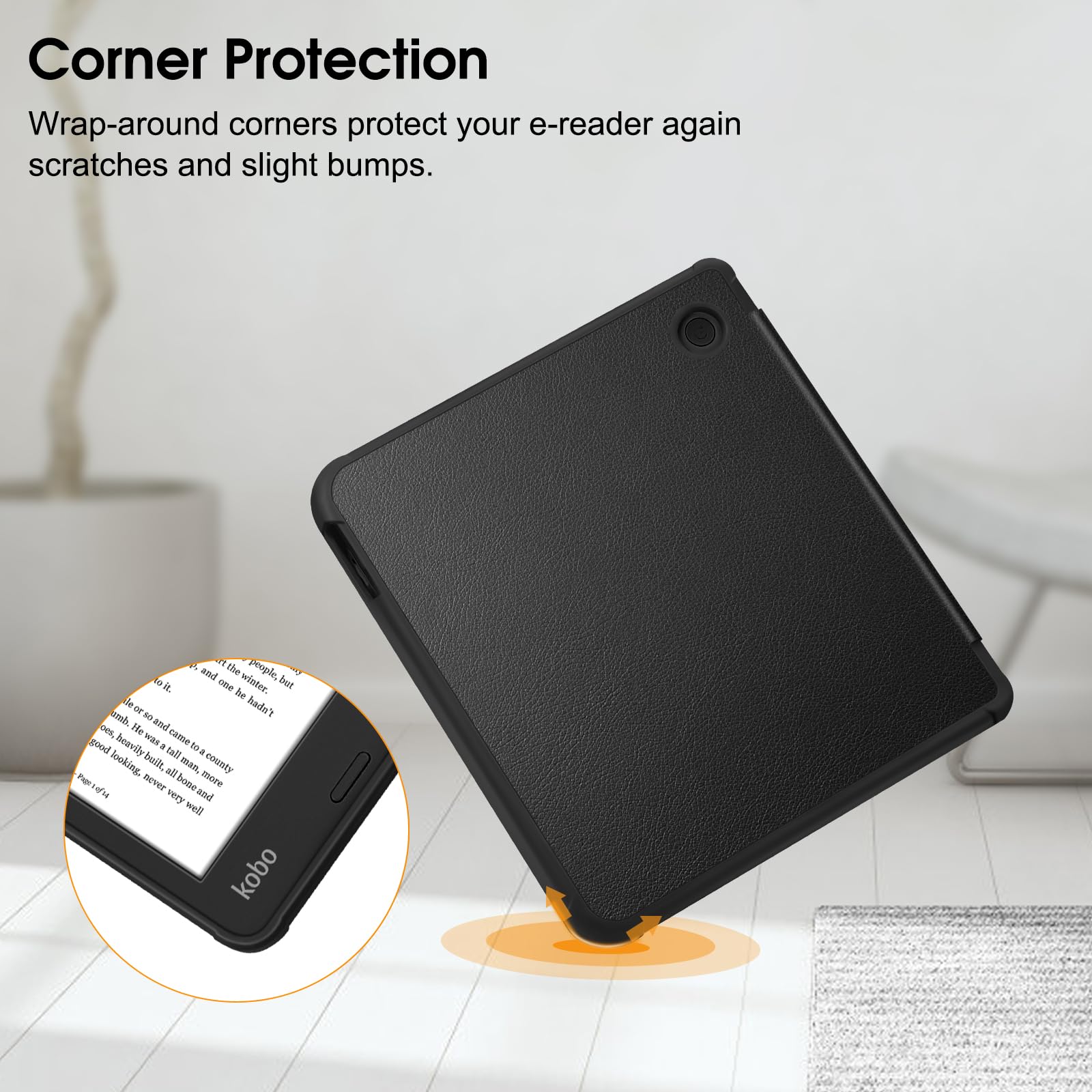 Foto 8 pulgar | Funda Protectora De Tpu Fintie Slim Para Kobo Libra Colour 7'' - Venta Internacional.