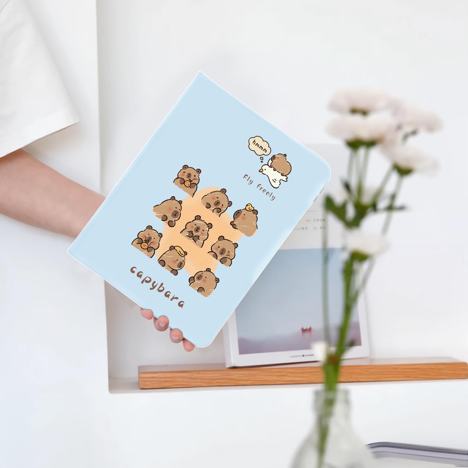 Foto 2 | Funda Para Ipad Luminousguard Cute Kawaii Capybara 10.9'' 2022 Azul - Venta Internacional.