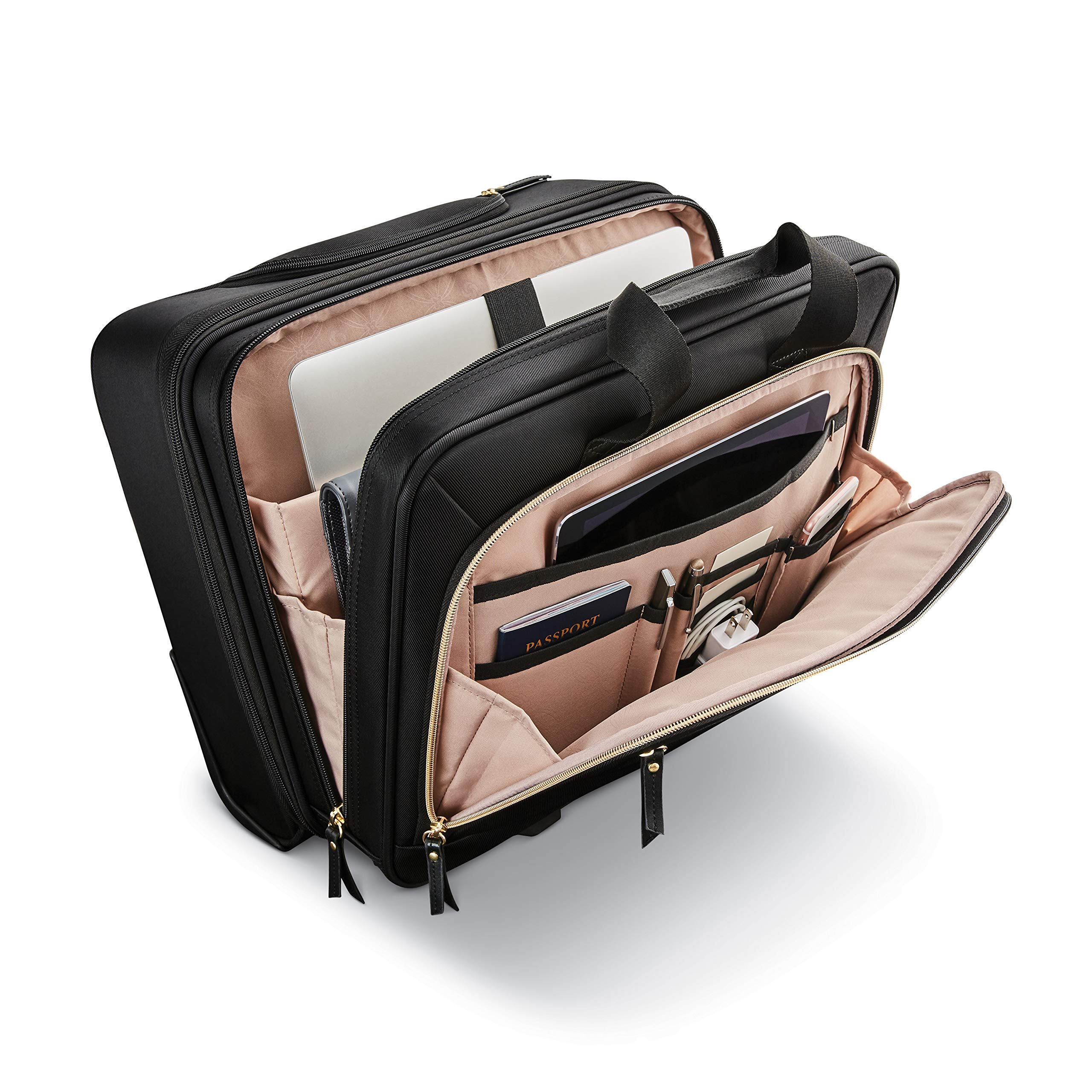 Foto 6 pulgar | Maleta De Oficina Móvil Vertical Samsonite Para Mujer, Color Negro - Venta Internacional.