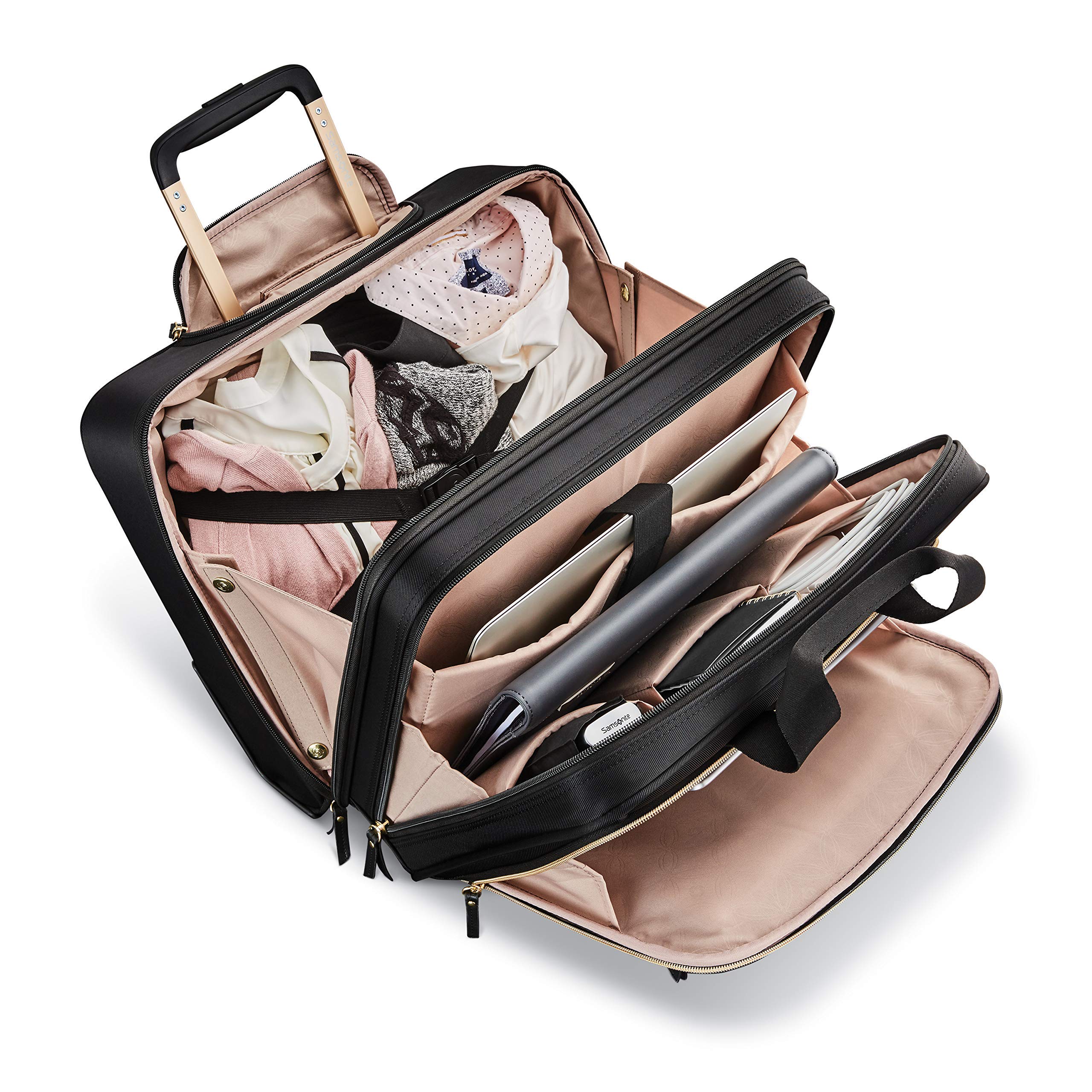 Foto 8 pulgar | Maleta De Oficina Móvil Vertical Samsonite Para Mujer, Color Negro - Venta Internacional.