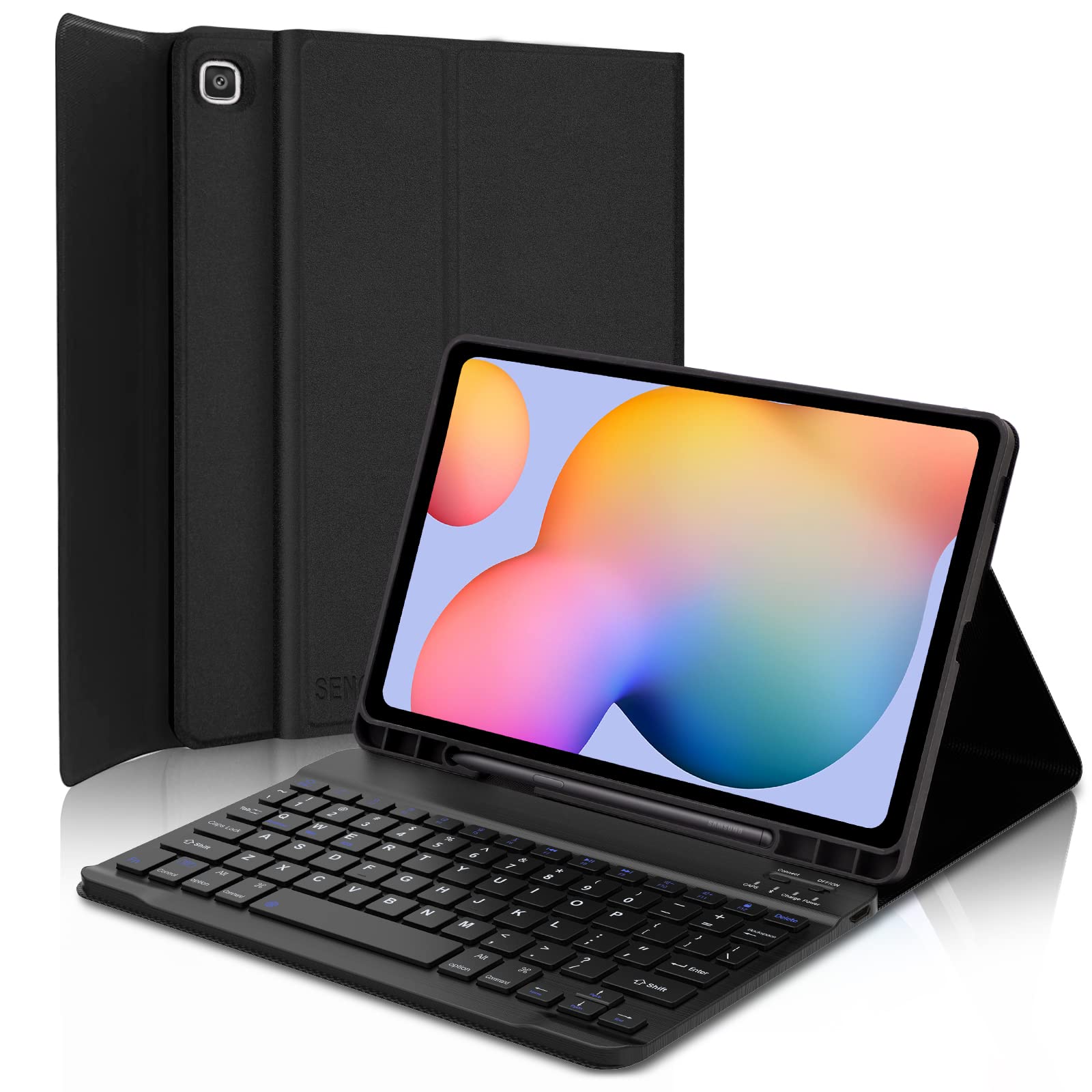 Funda Con Teclado Para Samsung Galaxy Tab S6 Lite De 10,4 Pulgadas Con Soporte Para Lápices - Venta Internacional.
