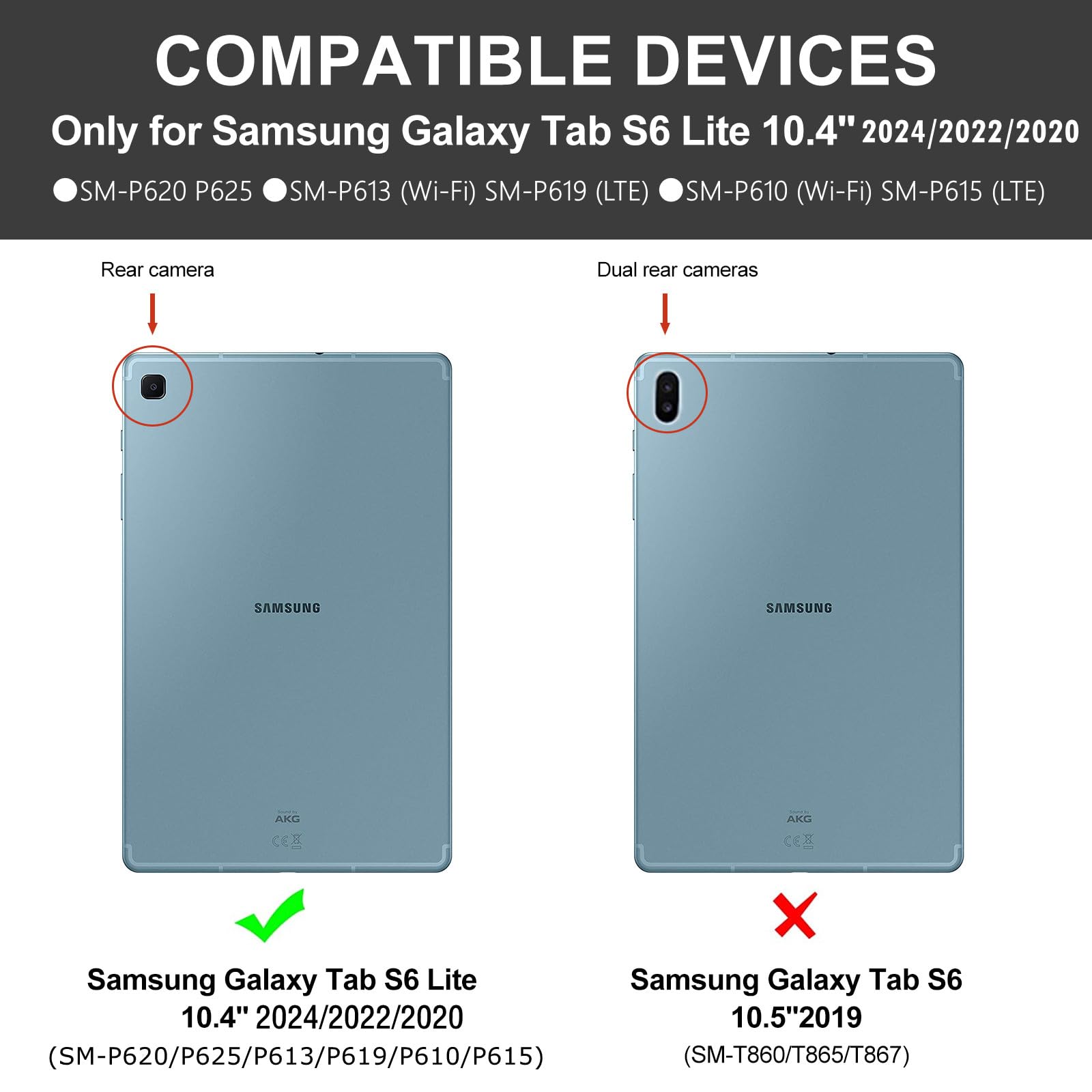 Foto 3 pulgar | Funda Con Teclado Para Samsung Galaxy Tab S6 Lite De 10,4 Pulgadas Con Soporte Para Lápices - Venta Internacional.