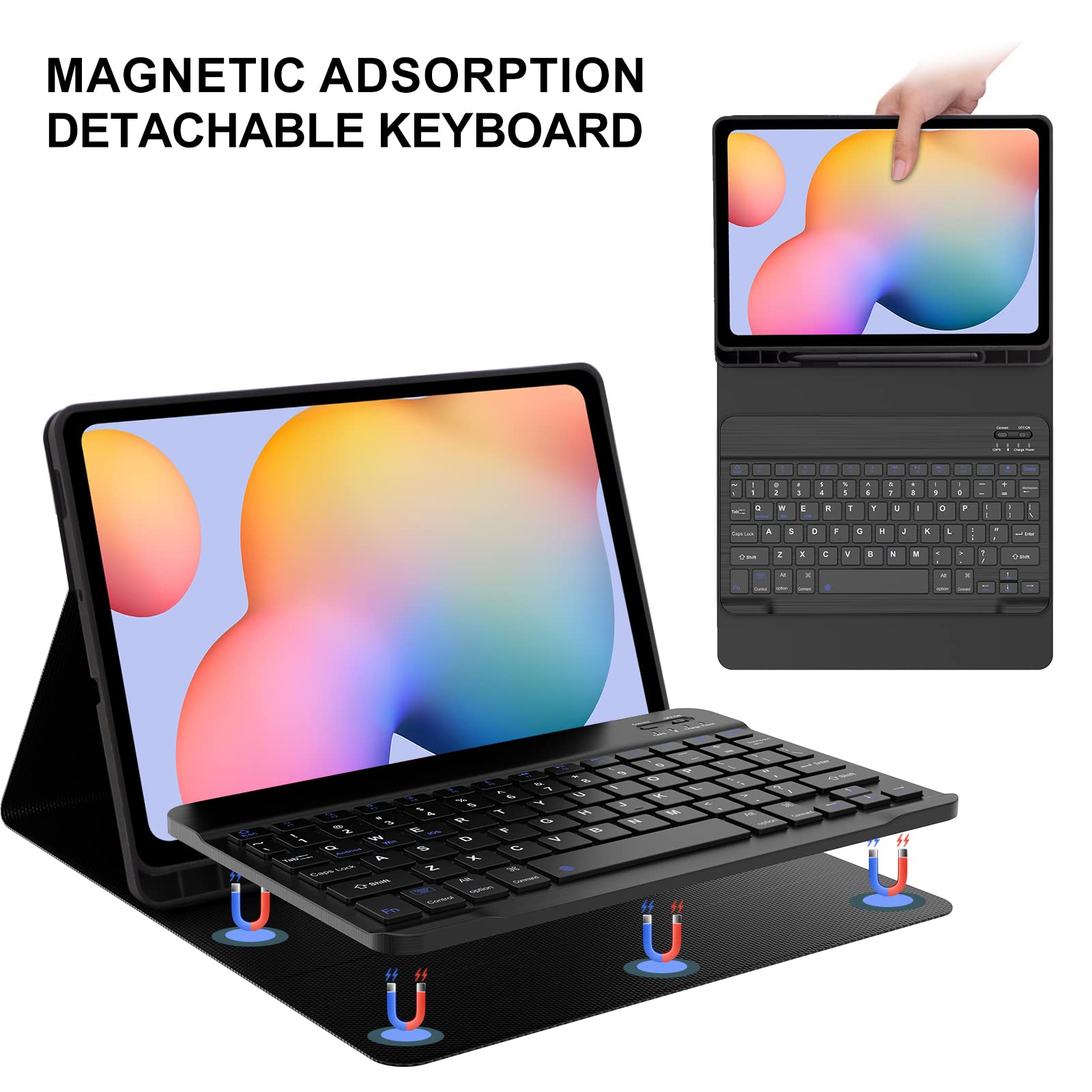 Foto 5 pulgar | Funda Con Teclado Para Samsung Galaxy Tab S6 Lite De 10,4 Pulgadas Con Soporte Para Lápices - Venta Internacional.