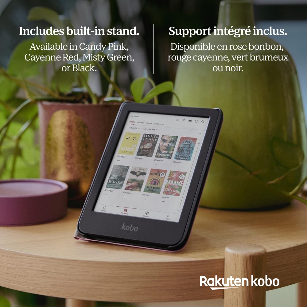 Foto 6 pulgar | Funda Kobo Clara Colour/bw Sleepcover De Piel Vegana, Color Verde Brumoso - Venta Internacional.