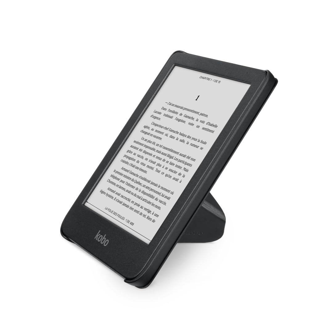 Foto 3 pulgar | Funda Sleepcover Para Kobo Clara, Color Blanco Y Negro Con Soporte, Piel Vegana - Venta Internacional.