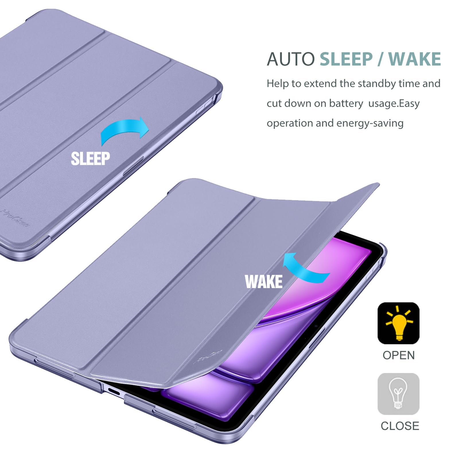 Foto 8 pulgar | Smart Case Procase Para Ipad Air De 11 Pulgadas 2025/2024/10,9 Pulgadas - Venta Internacional.