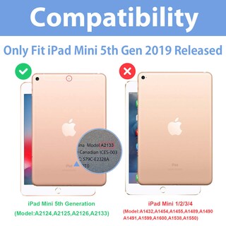 Foto 2 | Funda Procase Smart Para Ipad Mini 5 2019 De 7.9 Pulgadas, Color Azul Marino - Venta Internacional.