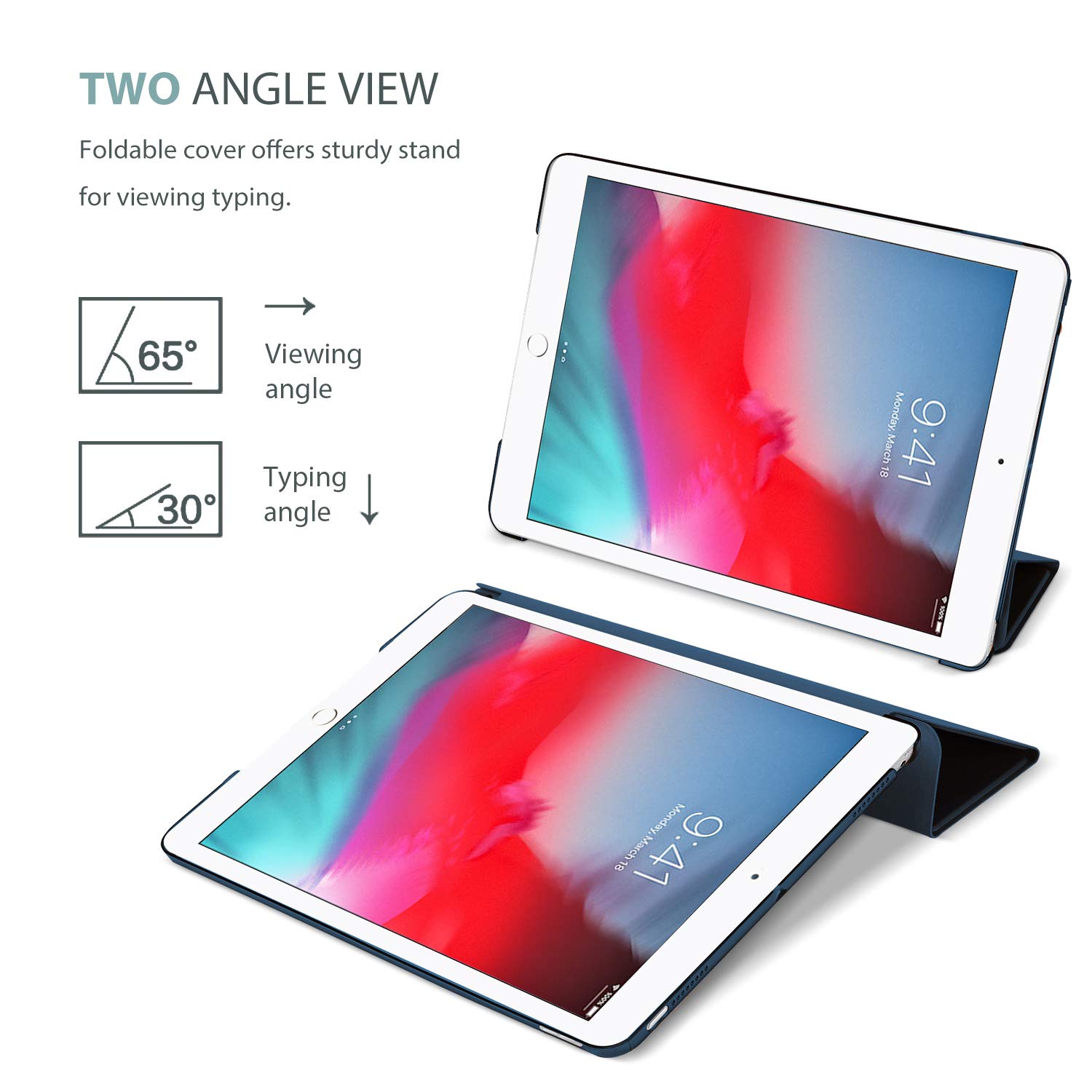 Foto 7 pulgar | Funda Procase Smart Para Ipad Mini 5 2019 De 7.9 Pulgadas, Color Azul Marino - Venta Internacional.