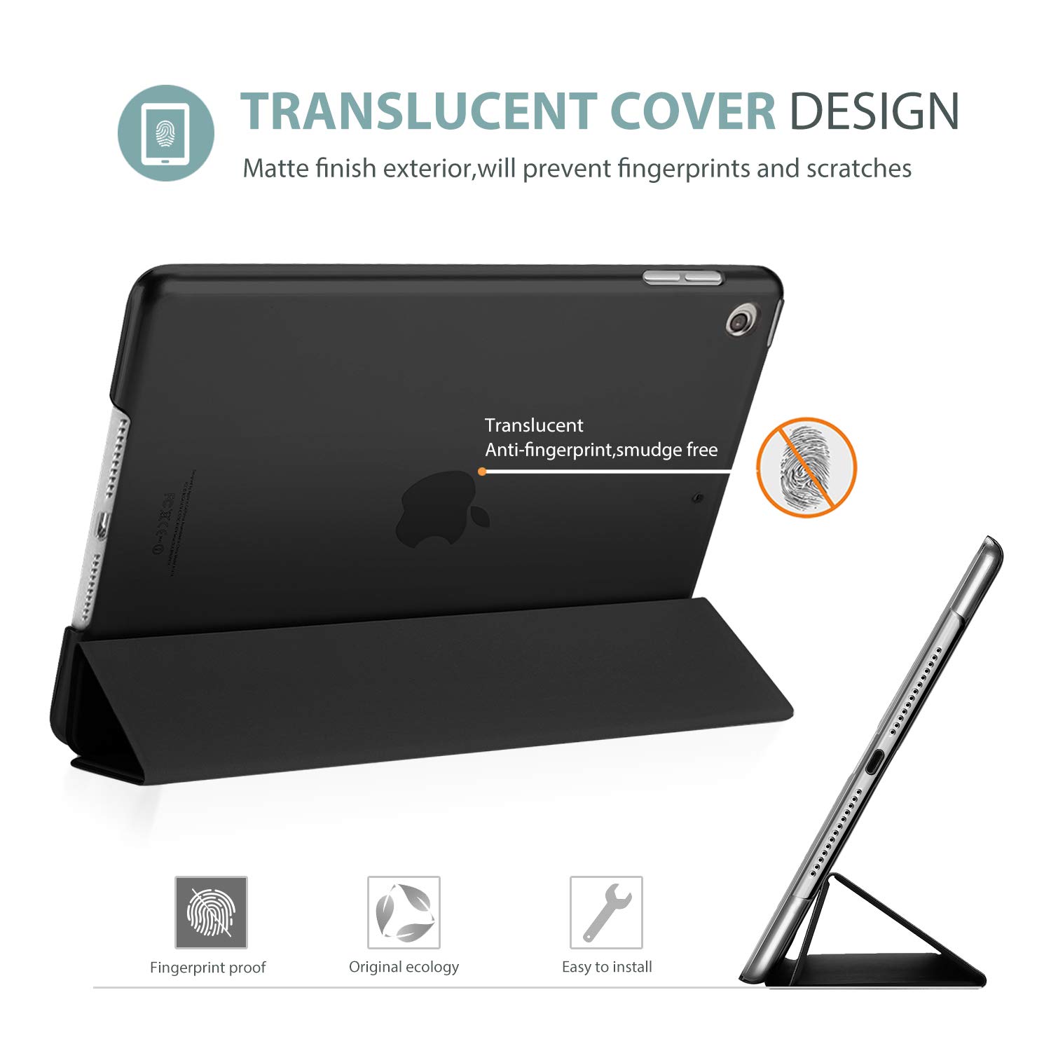 Foto 5 pulgar | Funda Procase Smart Para Ipad Mini 5 2019 De 7.9 Pulgadas, Color Negro - Venta Internacional.