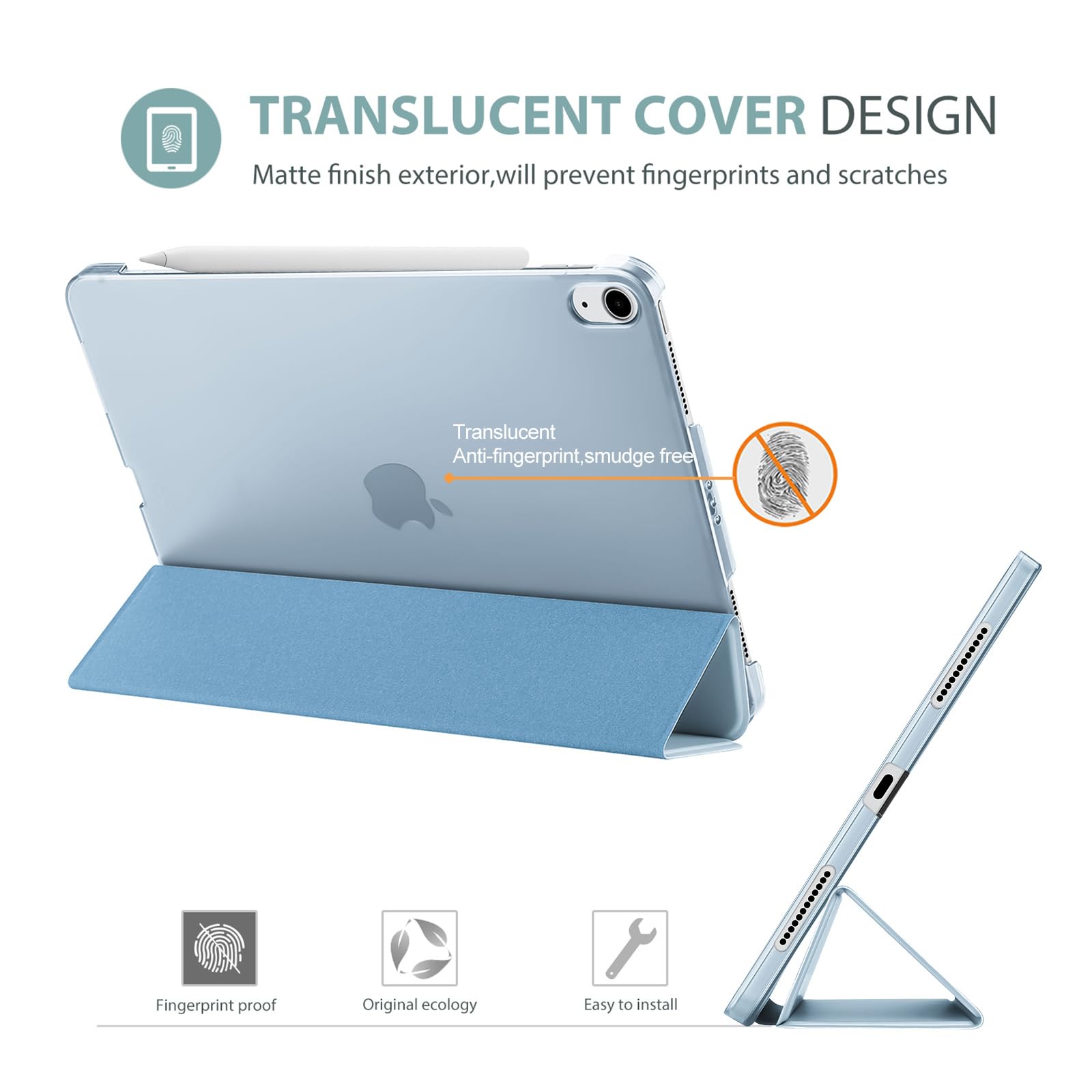 Foto 5 pulgar | Smart Case Procase Para Ipad Air De 11 Pulgadas 2025/2024/10,9 Pulgadas - Venta Internacional.