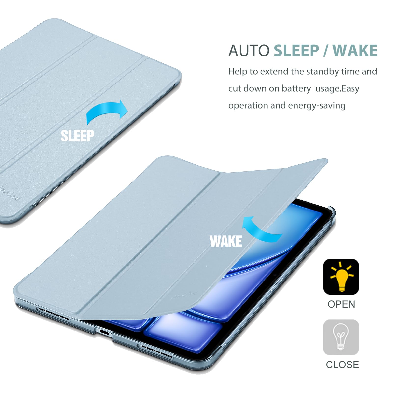 Foto 8 pulgar | Smart Case Procase Para Ipad Air De 11 Pulgadas 2025/2024/10,9 Pulgadas - Venta Internacional.