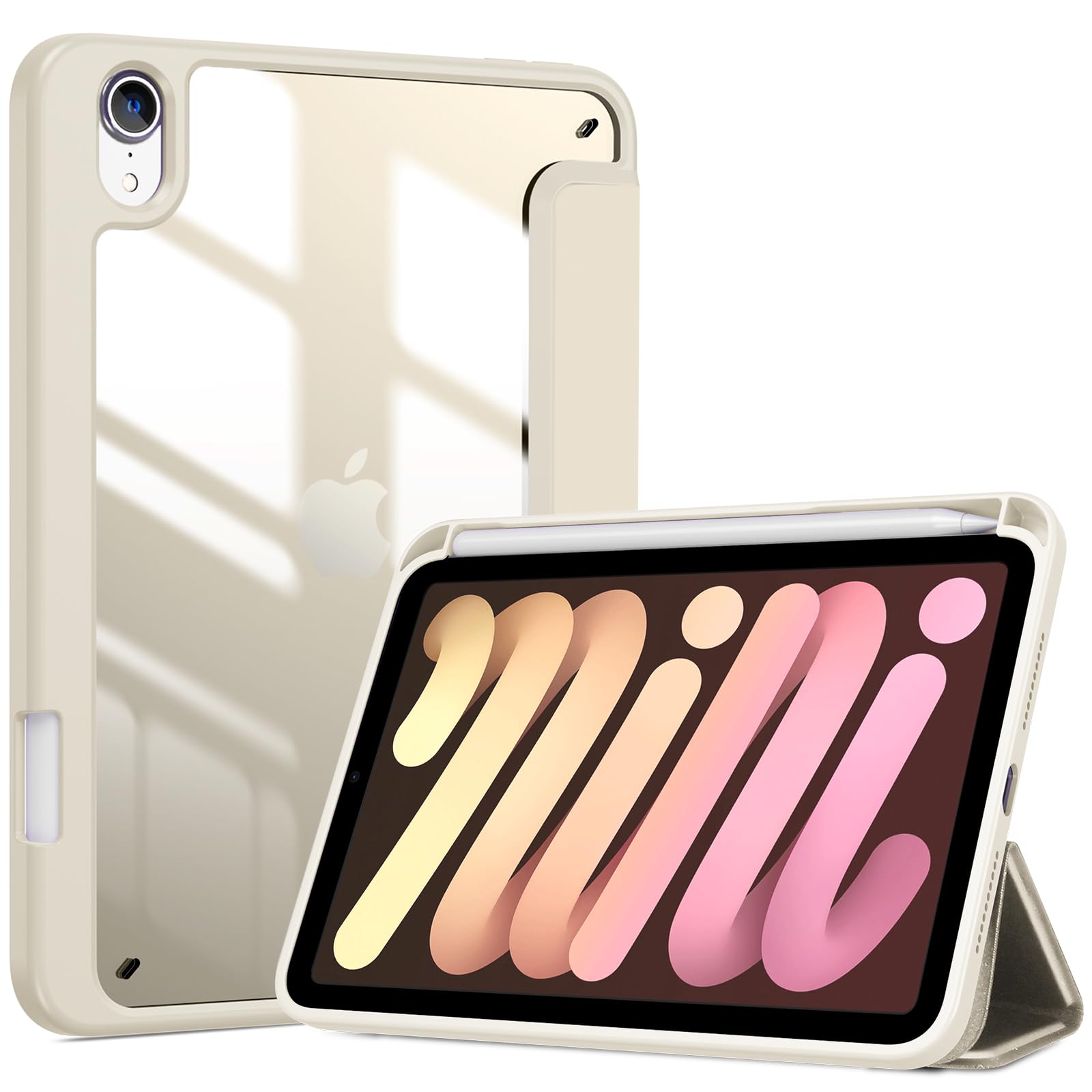 Funda Inteligente Para Ipad Mini De 7.ª Y 6.ª Generación Con Soporte Para Lápices - Venta Internacional.