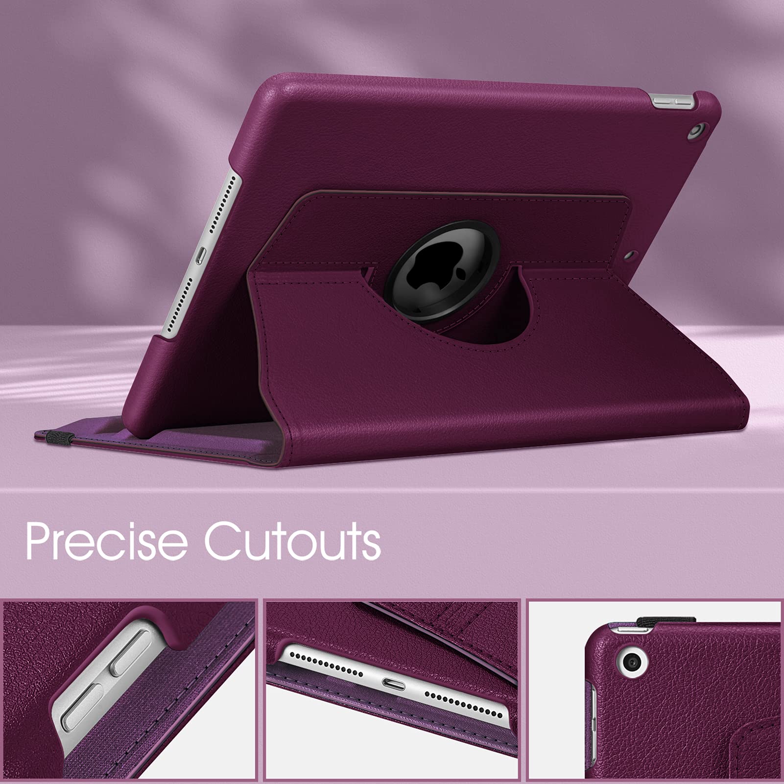 Foto 5 | Funda Giratoria Fintie Para Ipad De 9ª  8ª Y 7ª Generación De 10 2 Pulgadas  Color Morado - Venta Internacional.