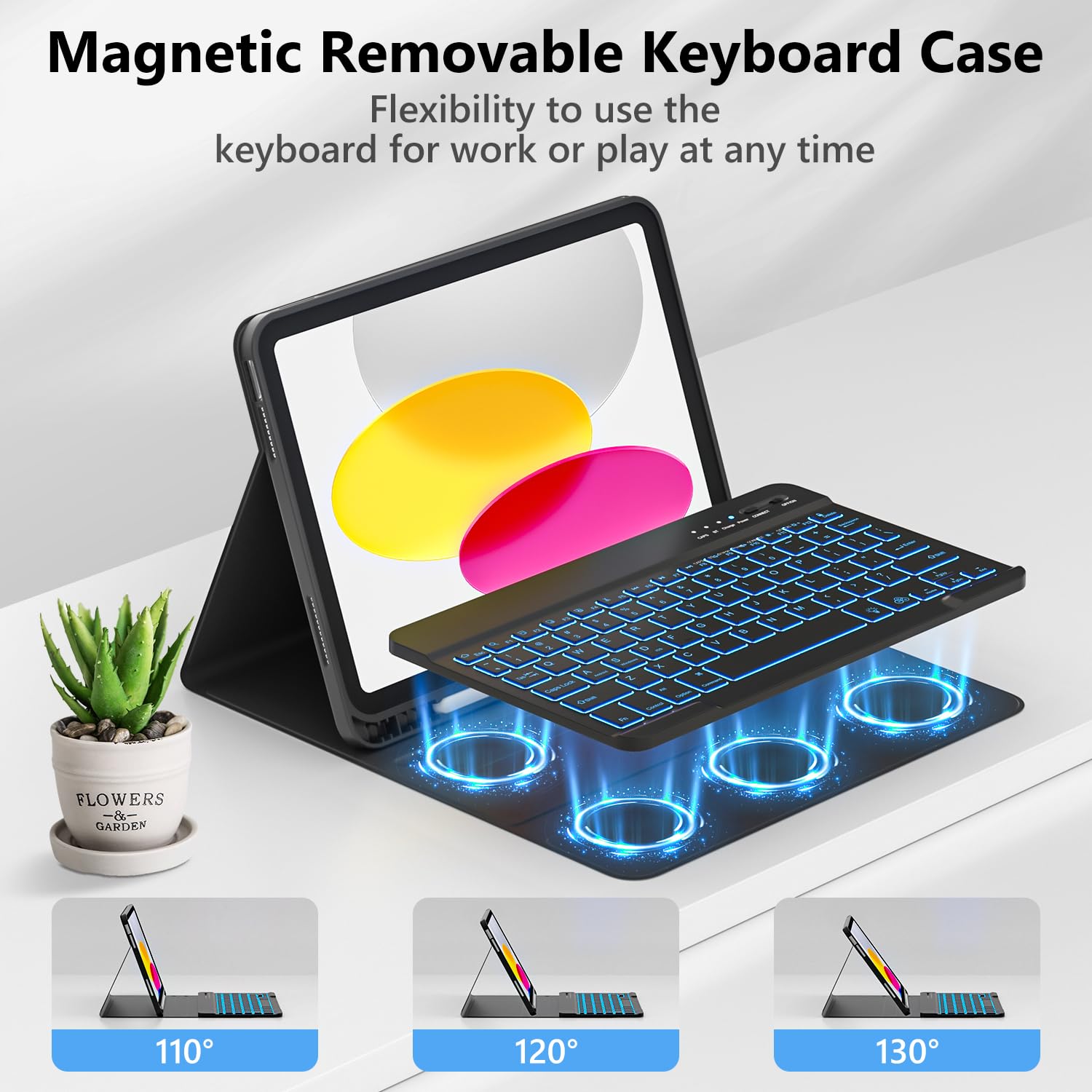 Foto 4 pulgar | Funda Con Teclado Fuwang Para Ipad A16 De 11 Pulgadas Y 10 De 10 9 Pulgadas - Venta Internacional.