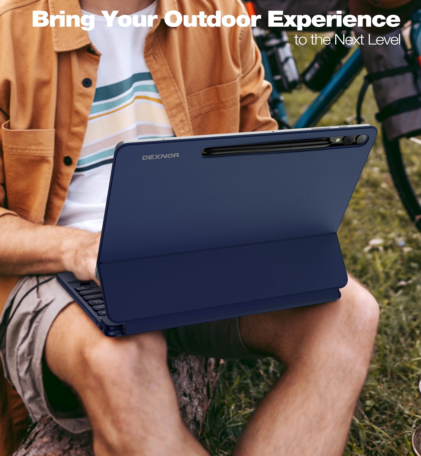 Foto 8 pulgar | Funda De Teclado Dexnor Para Samsung Galaxy Tab S10+ 12.4 Azul - Venta Internacional.