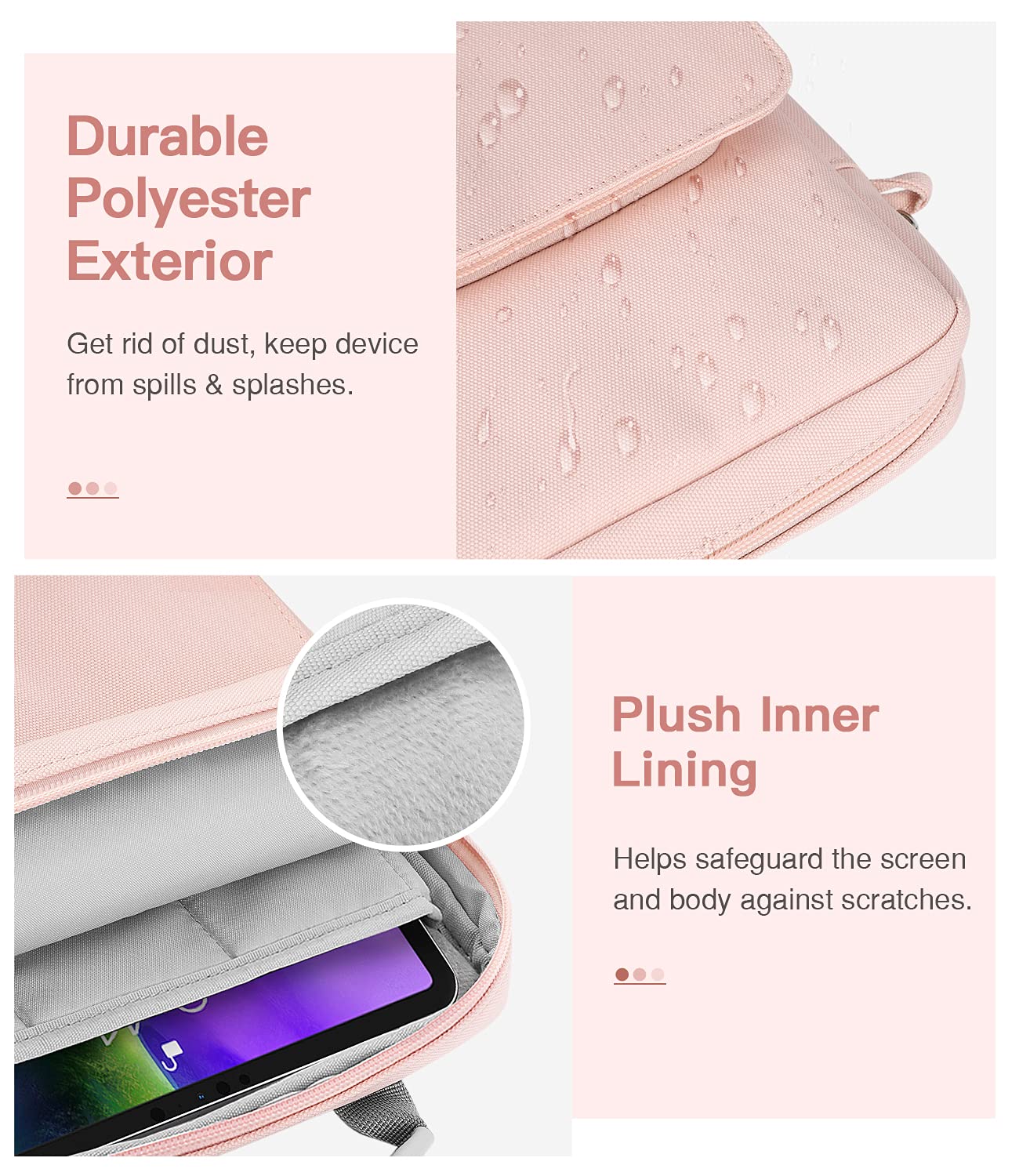 Foto 4 pulgar | Funda Para Tablet Moko Ipad Pro M4/air M2 De 9-11 Pulgadas  Color Rosa - Venta Internacional.